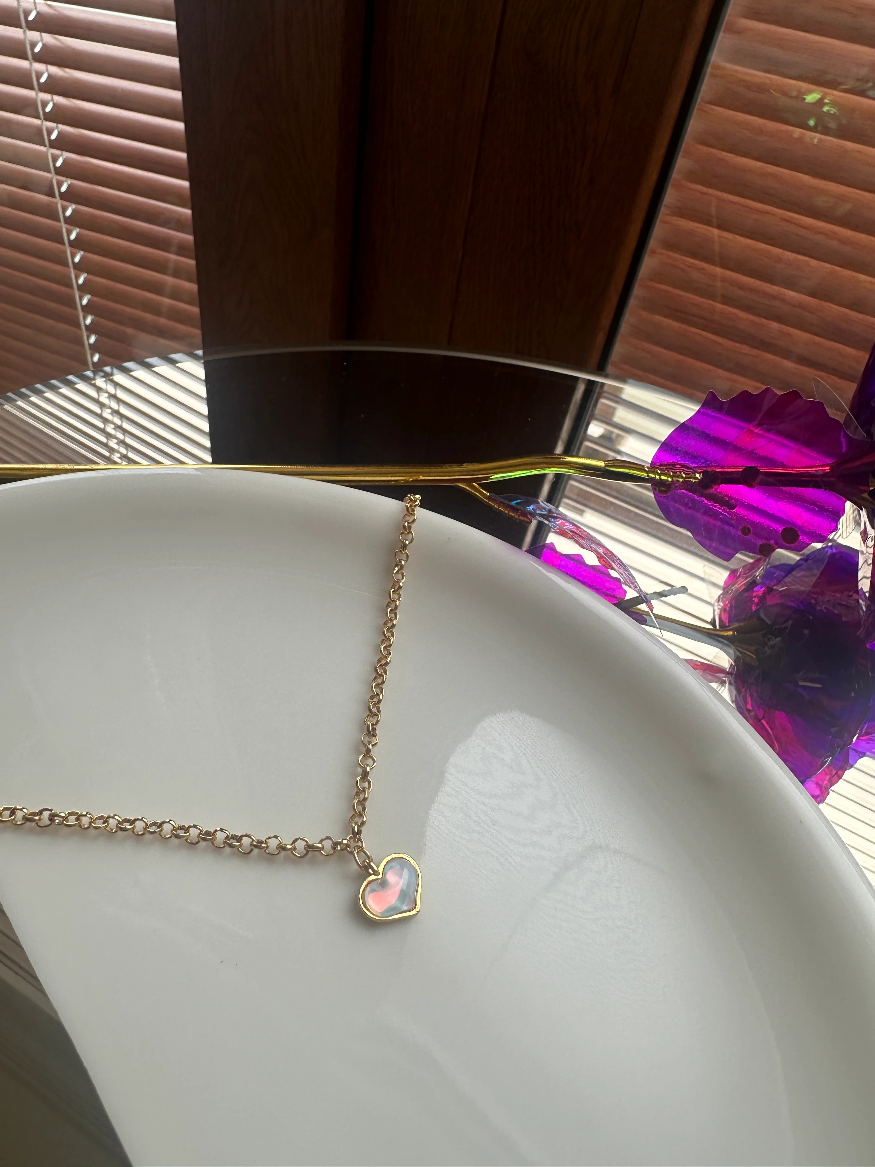 Aşk Yansıması Kolye - Zincir Detay