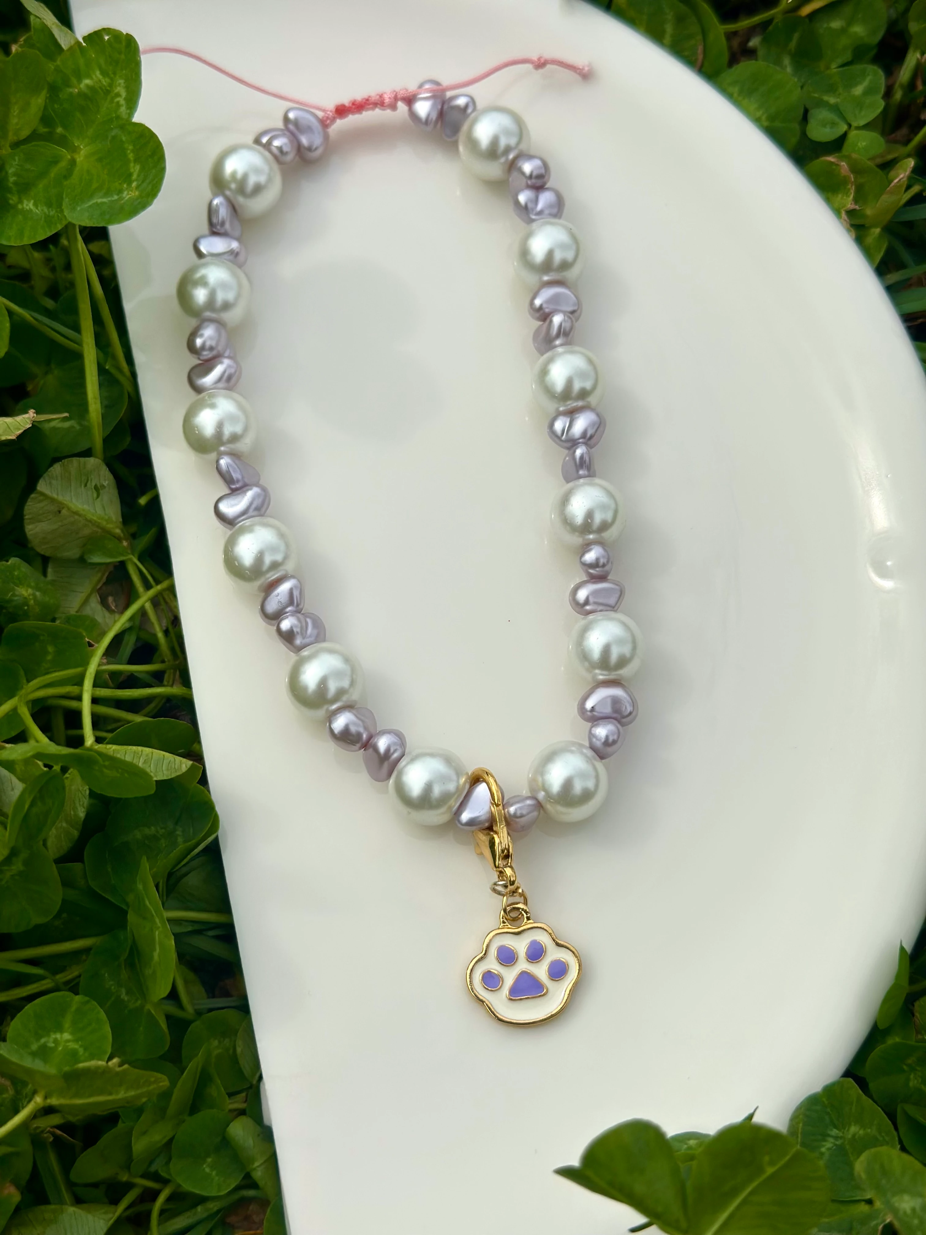 Diana Kolye - Lila Taş Detay