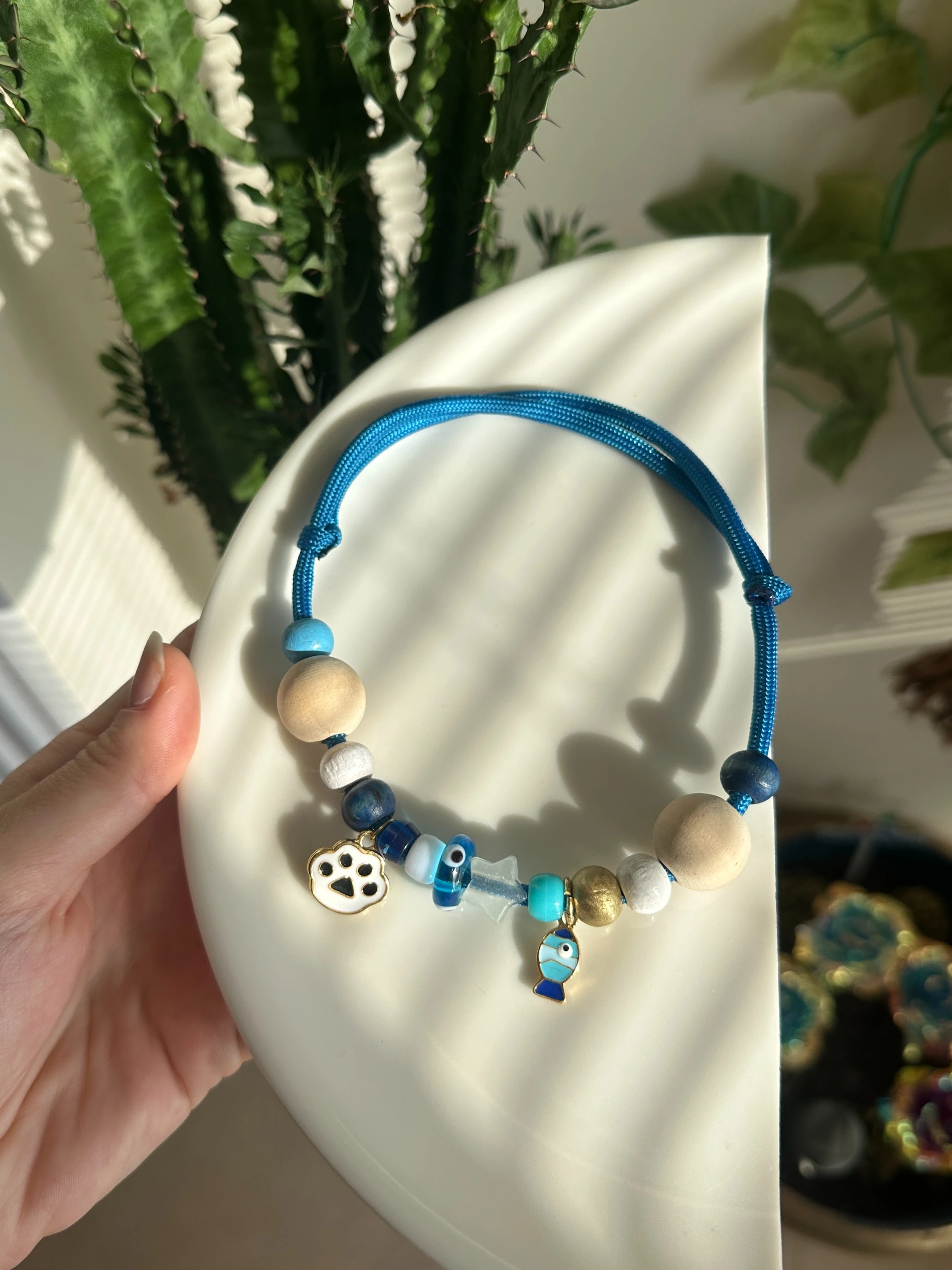 Pati Charm Kolye - Mavi