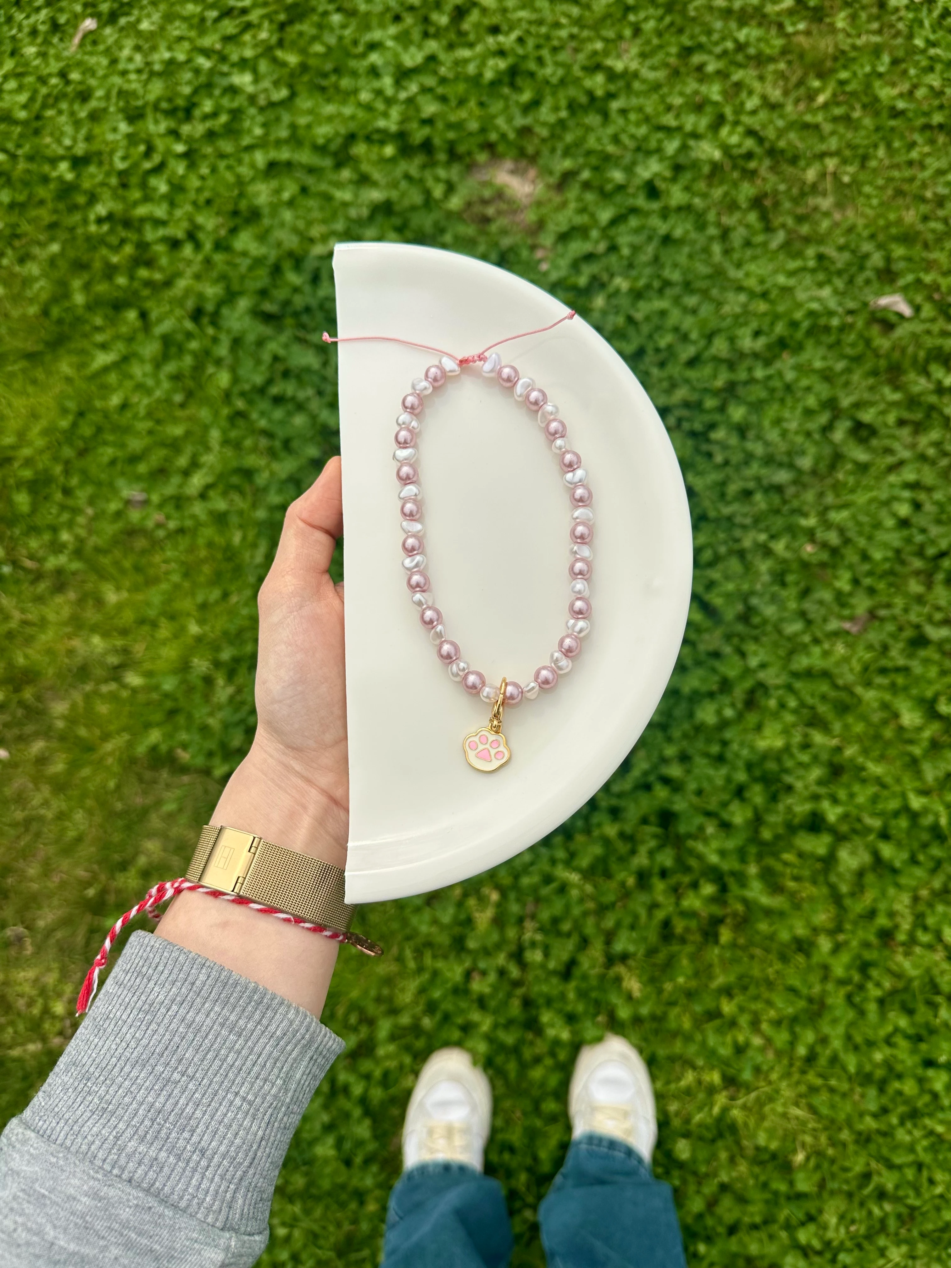 Diana Kolye - Pembe Taş Detay