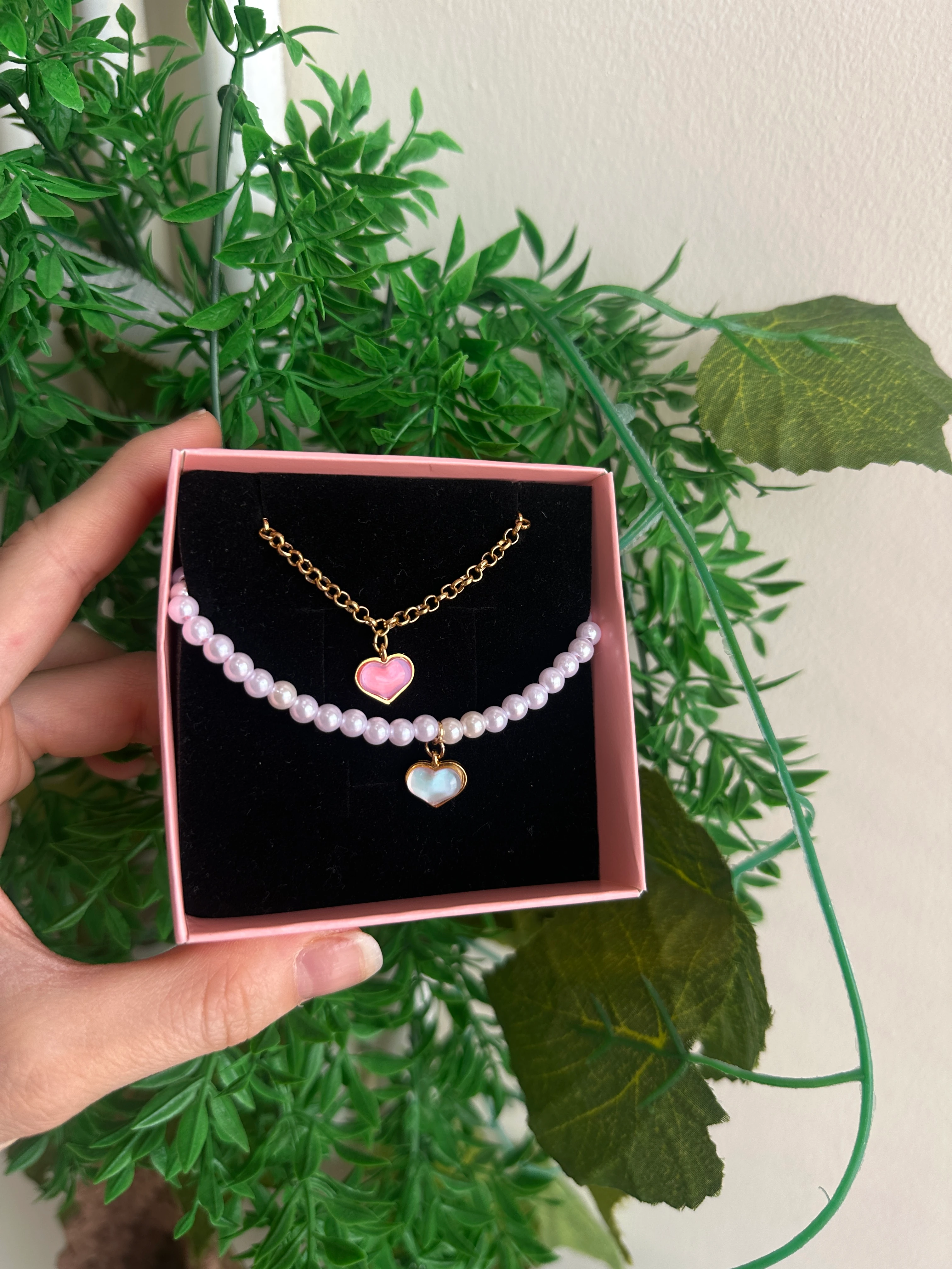 Aşk Yansıması Kolye - İnci Detay