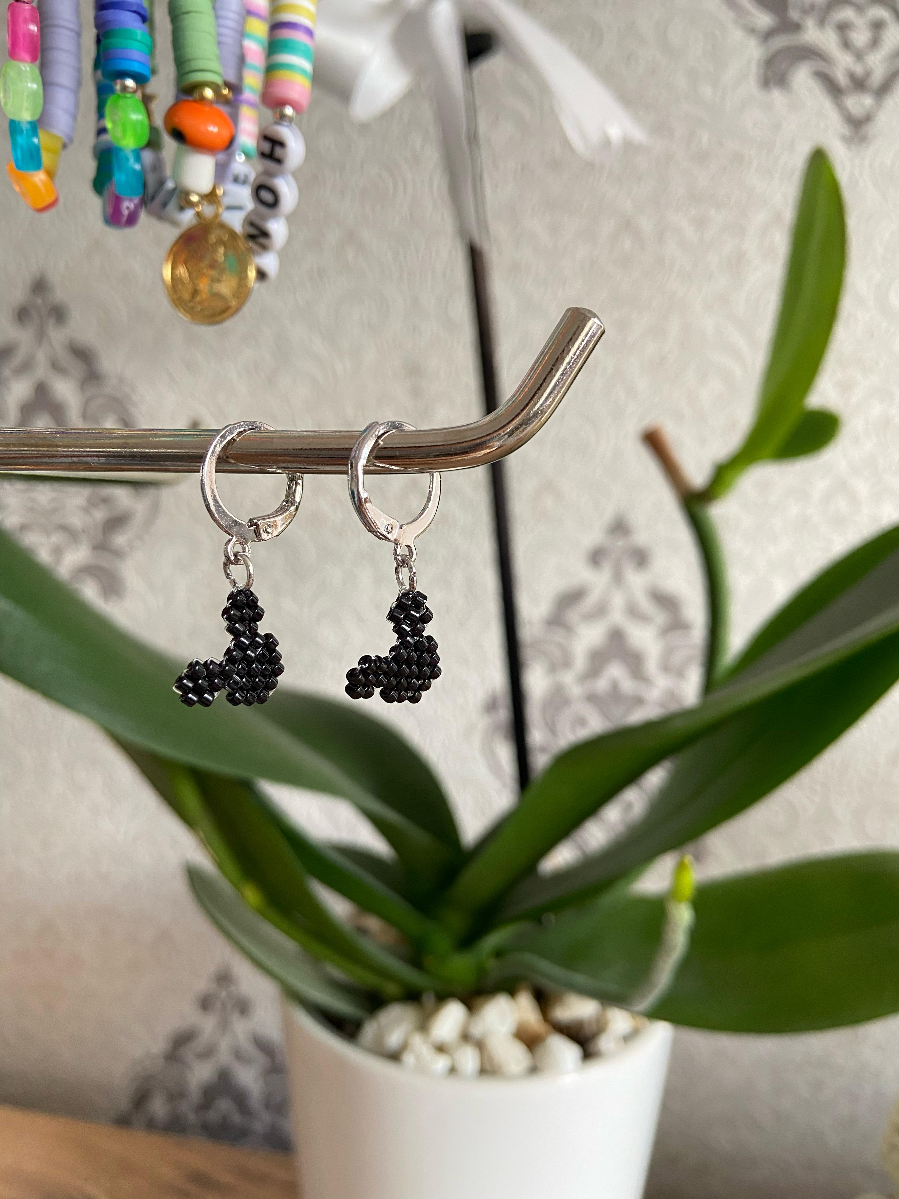 Mickey Mouse - Miyuki Boncuk Küpe