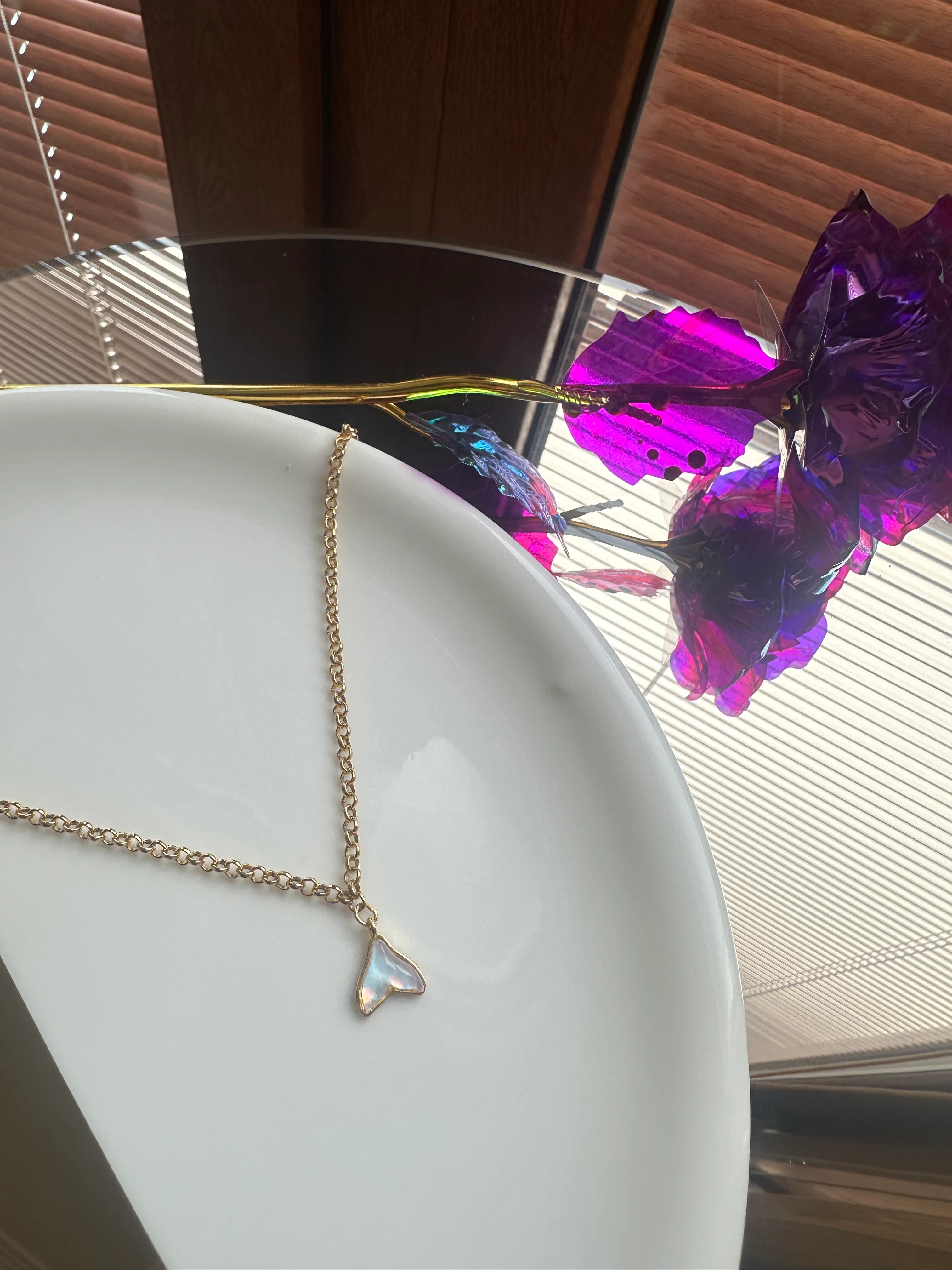 Deniz Kızı Detay Kolye - Zincir Detay