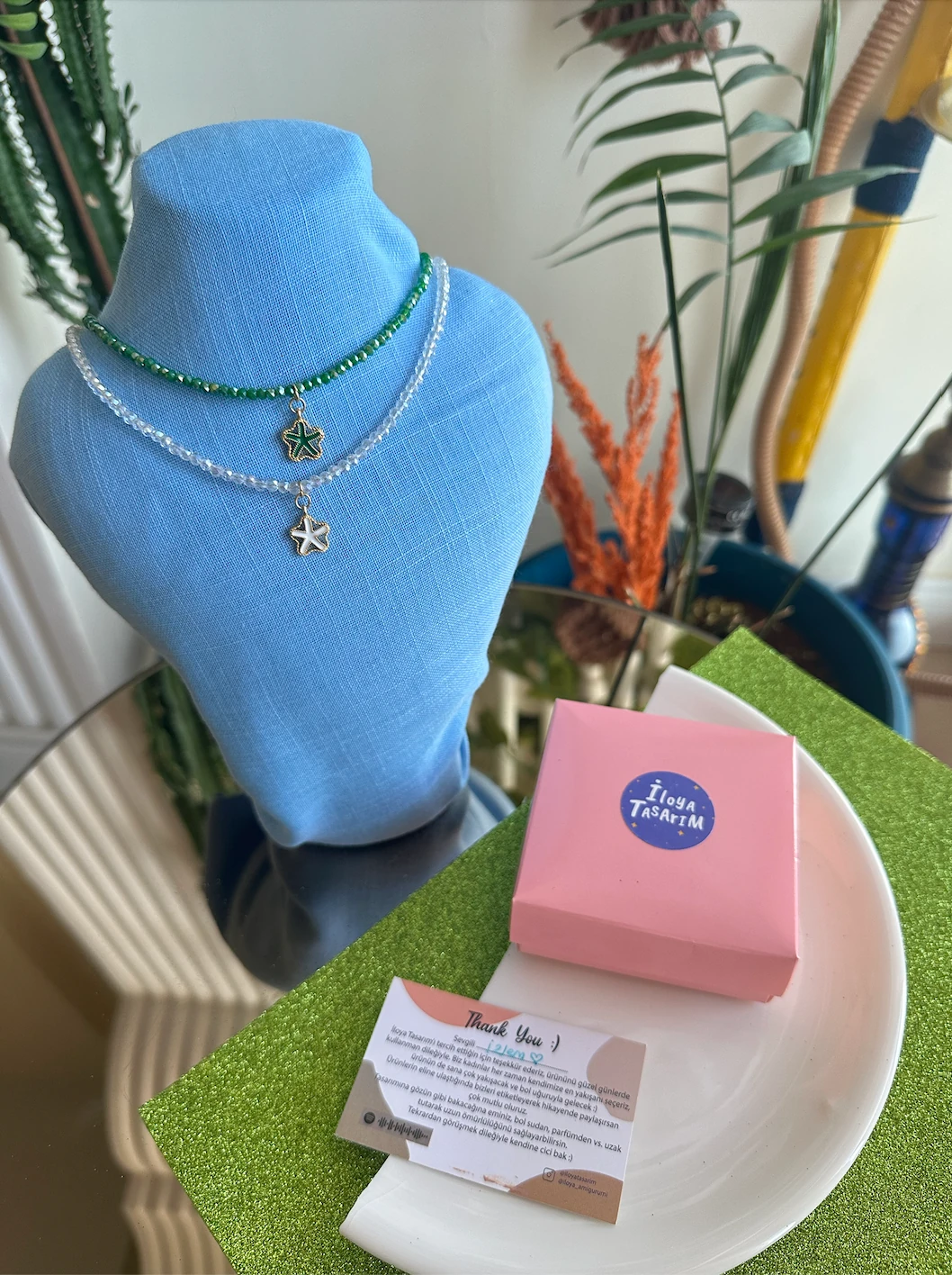 Yıldız Kristal Kolye
