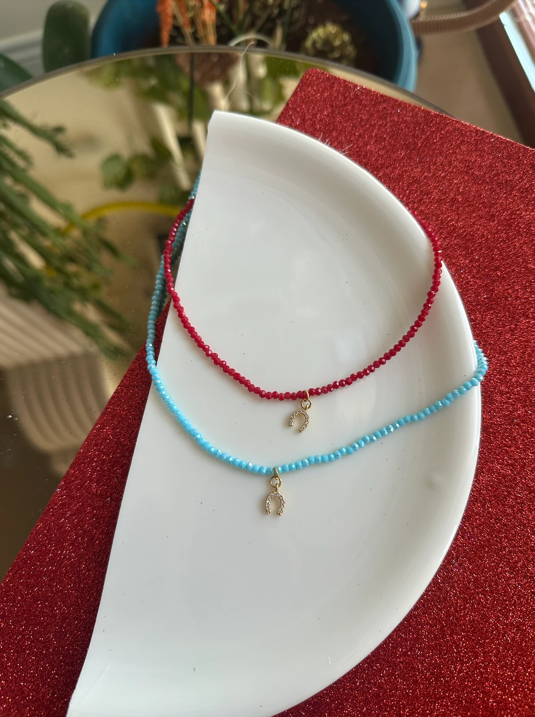 At Nalı Şans Kristal Kolye