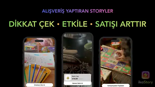 ikaStory: Story ile Satış Artırma Aracı ekran görüntüsü 1
