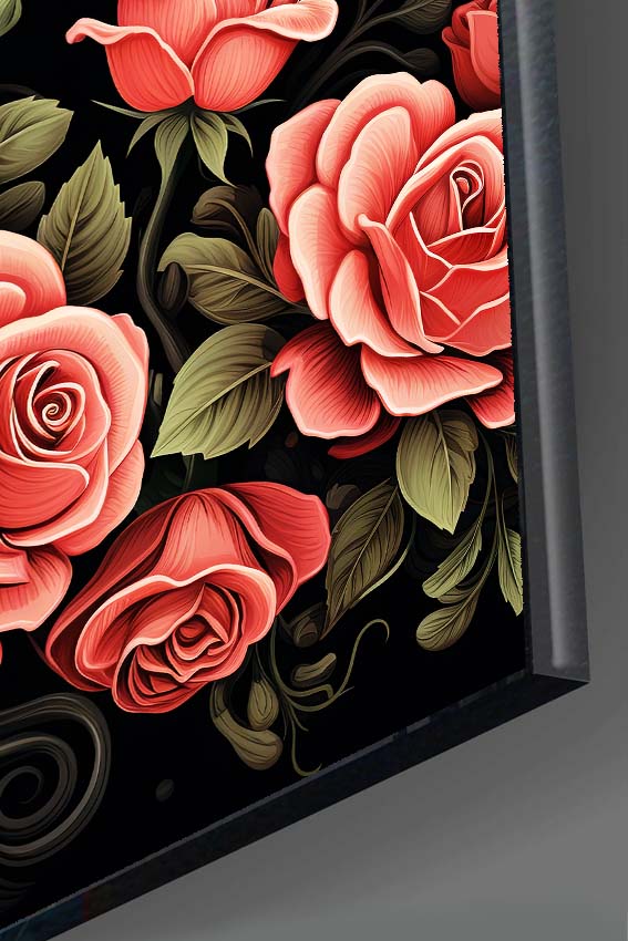 Pembe Gül Tasarım Tablo