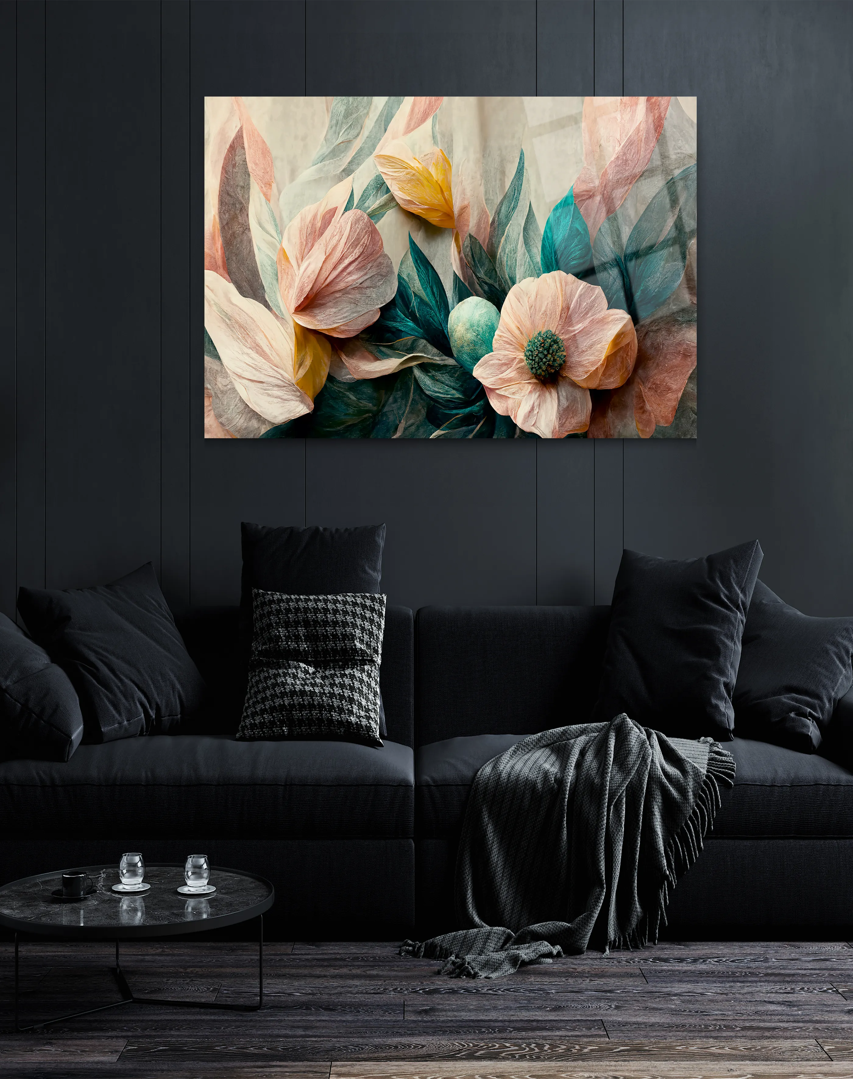 büyük çiçek tablo