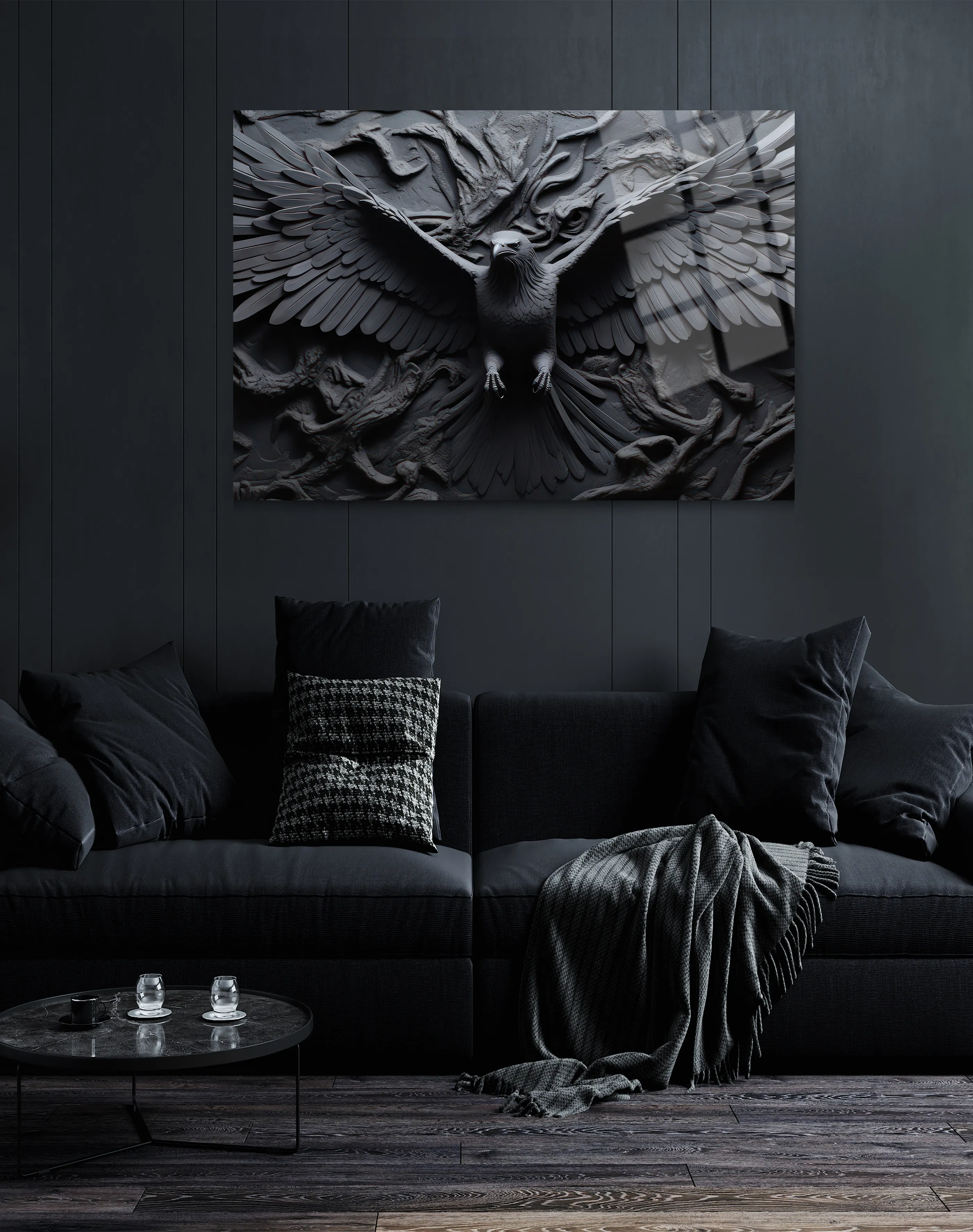 3d Efektli Cam Tablo