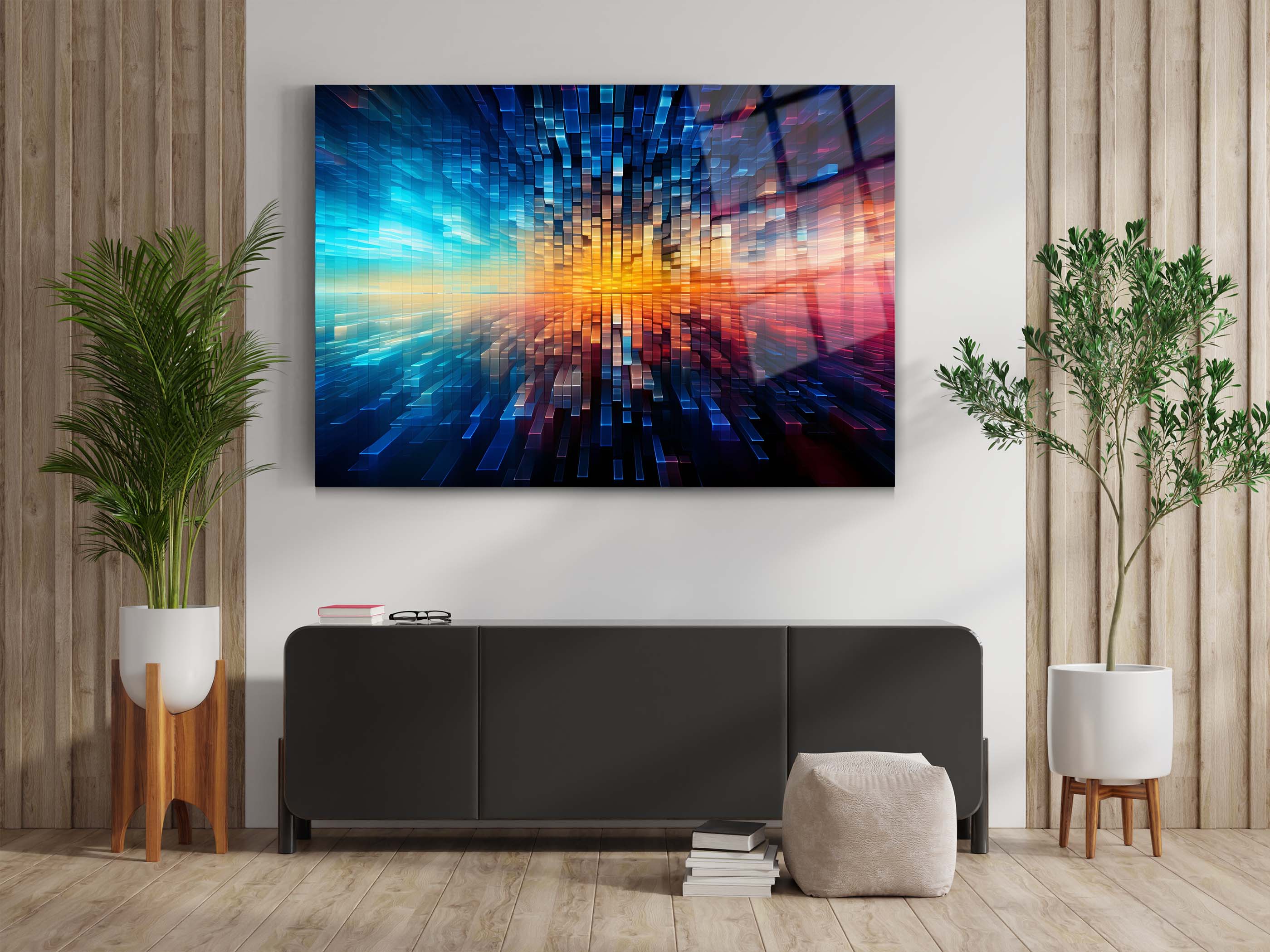 Işık Portalı Modern Dijital Cam Tablo