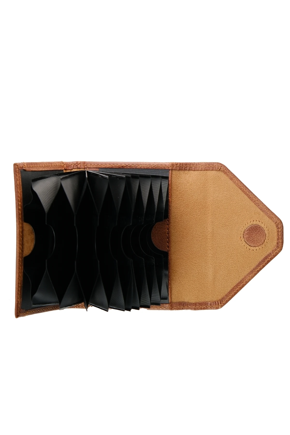 Hakiki Deri Kadın Akordiyon Cüzdan – Mıknatıslı Kapaklı, İsim Yazılı, Kişiye Özel | Mia 2190