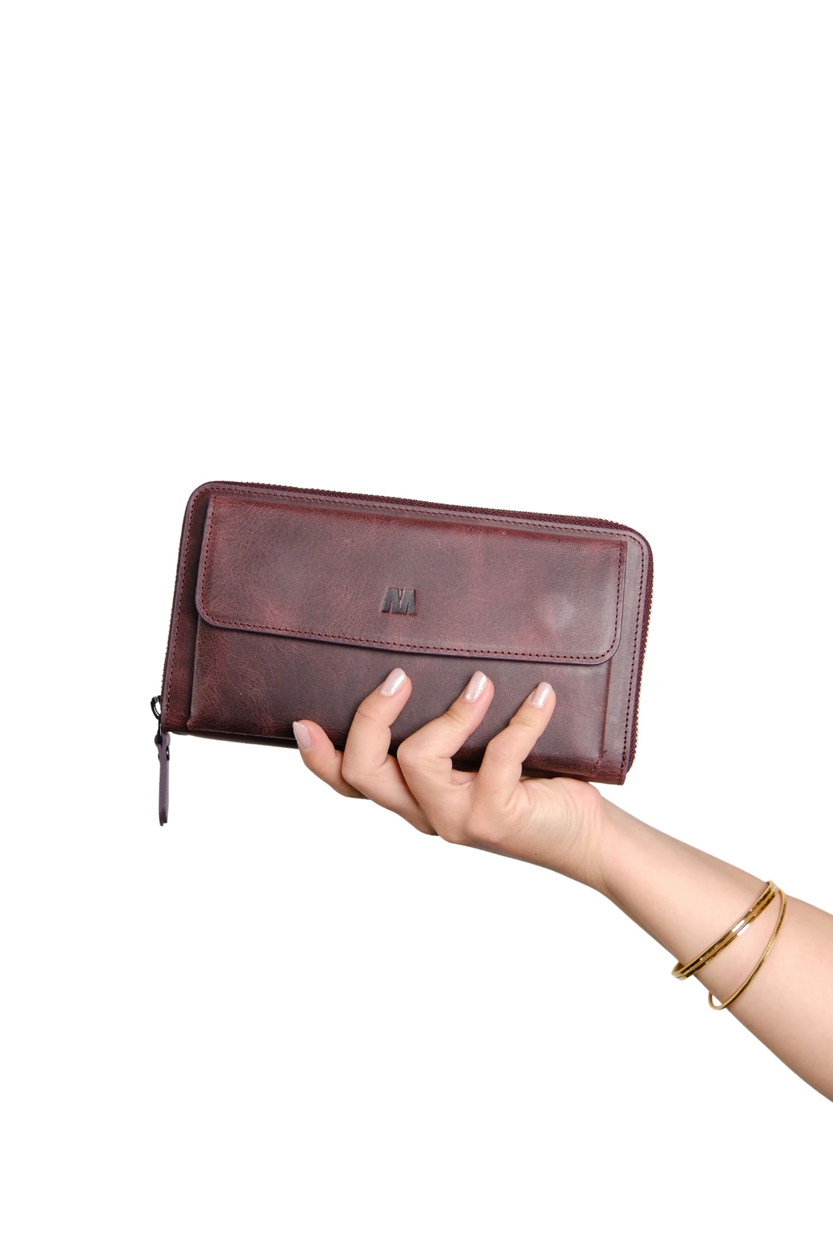 Hakiki Deri Unisex El Çantası | Canelia 1310 - Tiguan Bordo