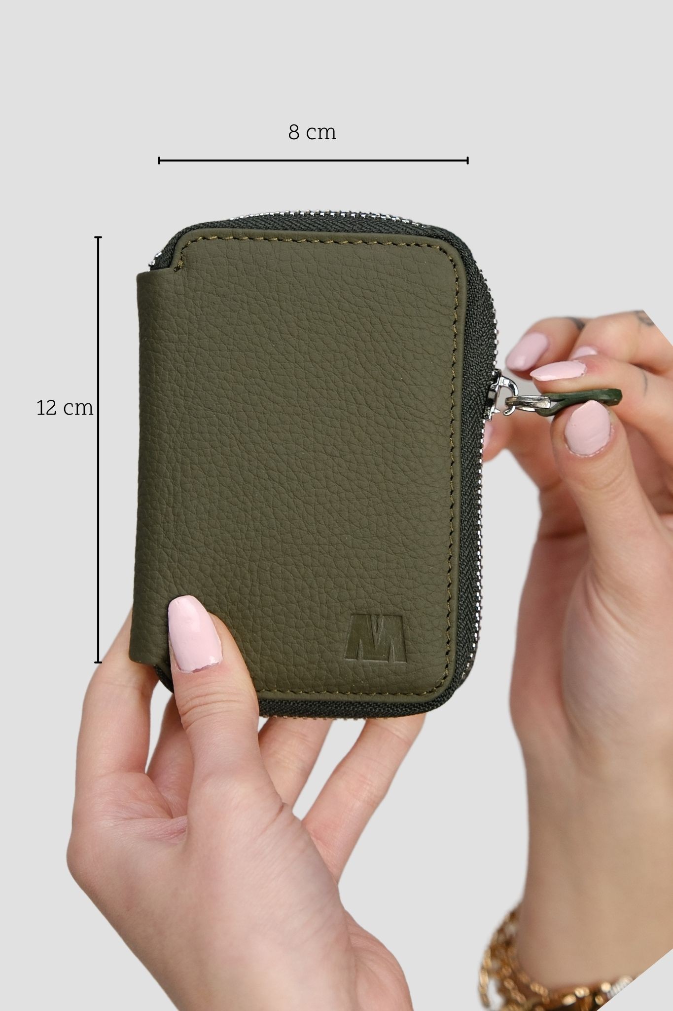 Hakiki Deri Unisex Fermuarlı Cüzdan – Yaprak Bölmeli, İsim Yazılı, Kişiye Özel | Lotus 1616