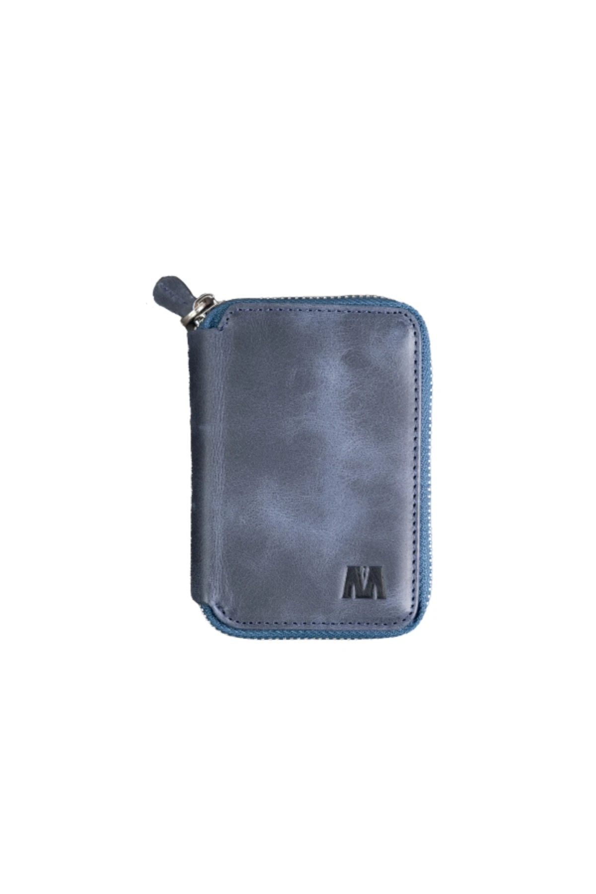 Hakiki Deri Unisex Fermuarlı Cüzdan | Lotus 1616 - Tiguan Lacivert