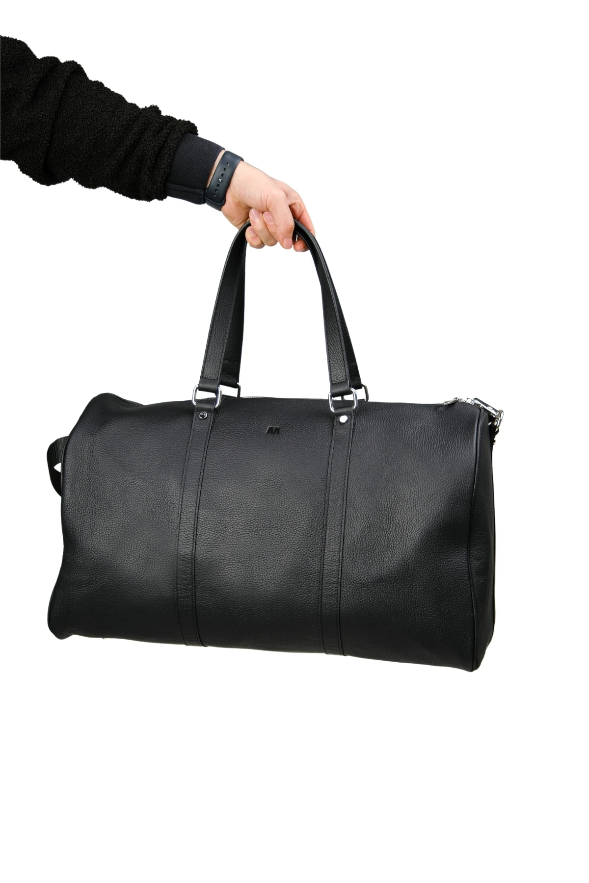 Hakiki Deri Siyah Seyahat Çantası – Valiz Model, 34L Kapasiteli, Omuz Askılı | 5487