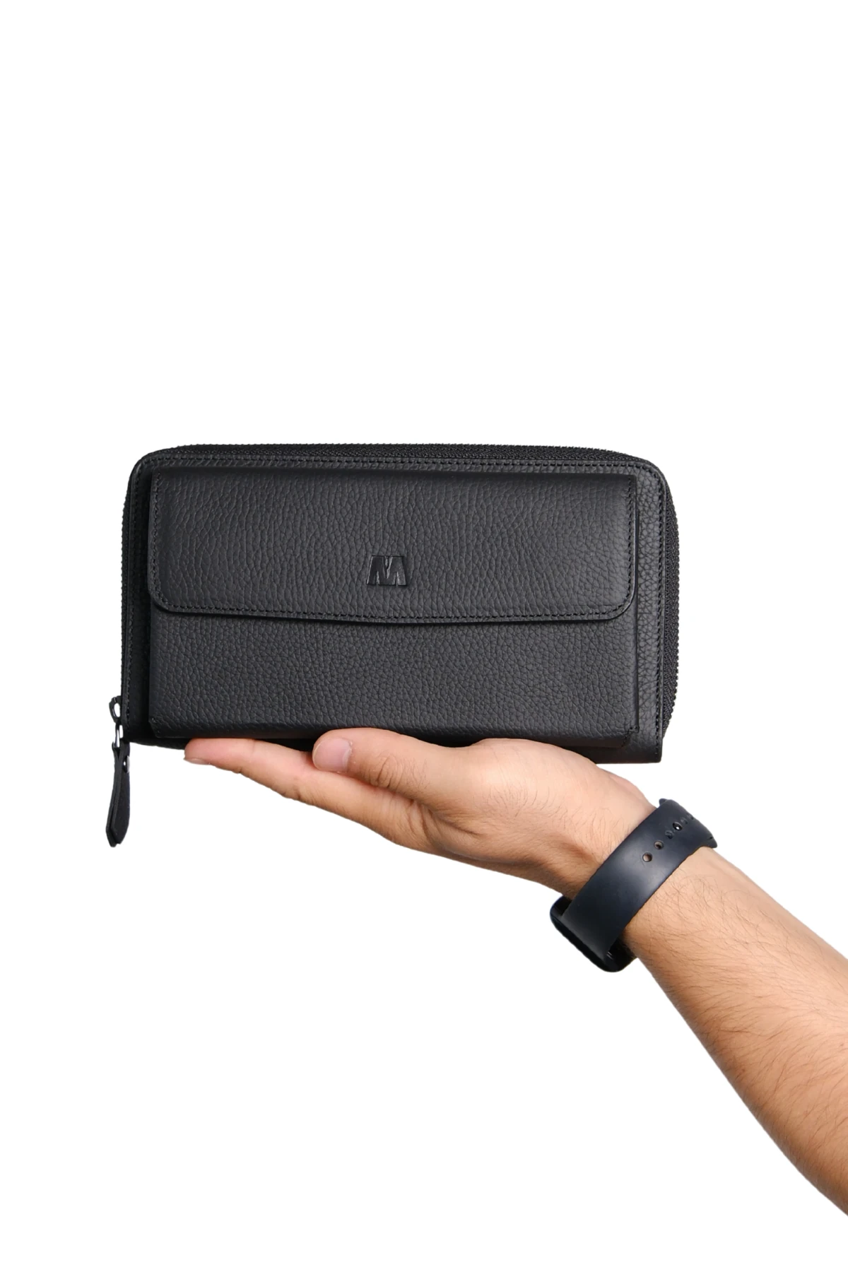 Hakiki Deri Unisex El Çantası | Canelia 1310 - Flother Mat Siyah