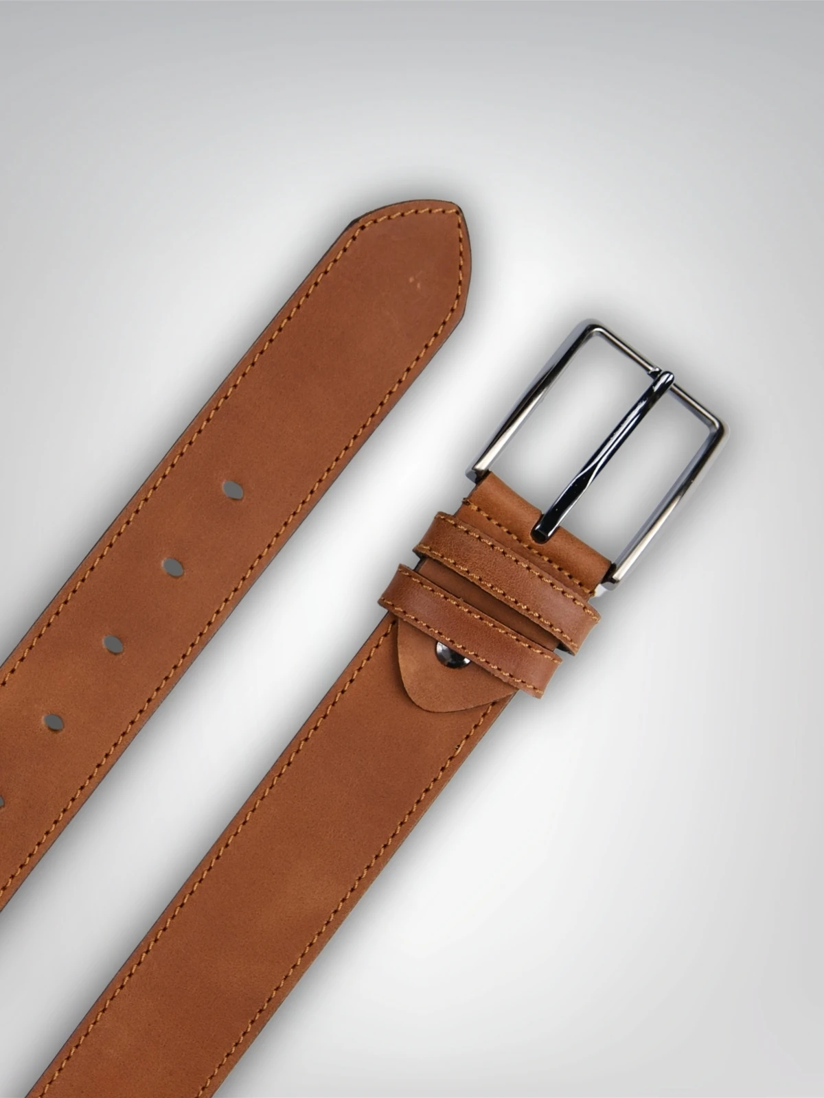 Hakiki Deri Erkek Eskitme Kemer – 4 cm, Taba | 7847