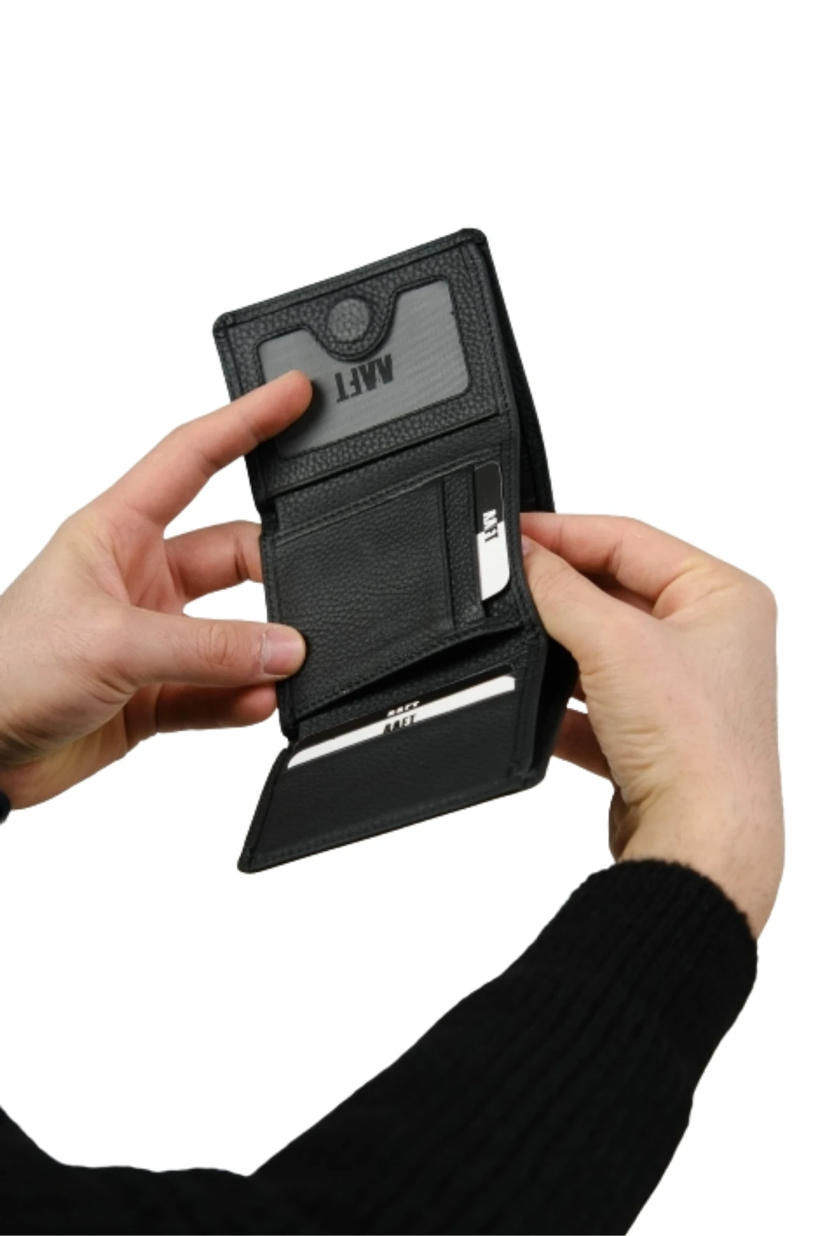 Hakiki Deri Erkek Cüzdan – Mıknatıslı Kapaklı, İsim Baskılı, Kişiye Özel | Roko 1212