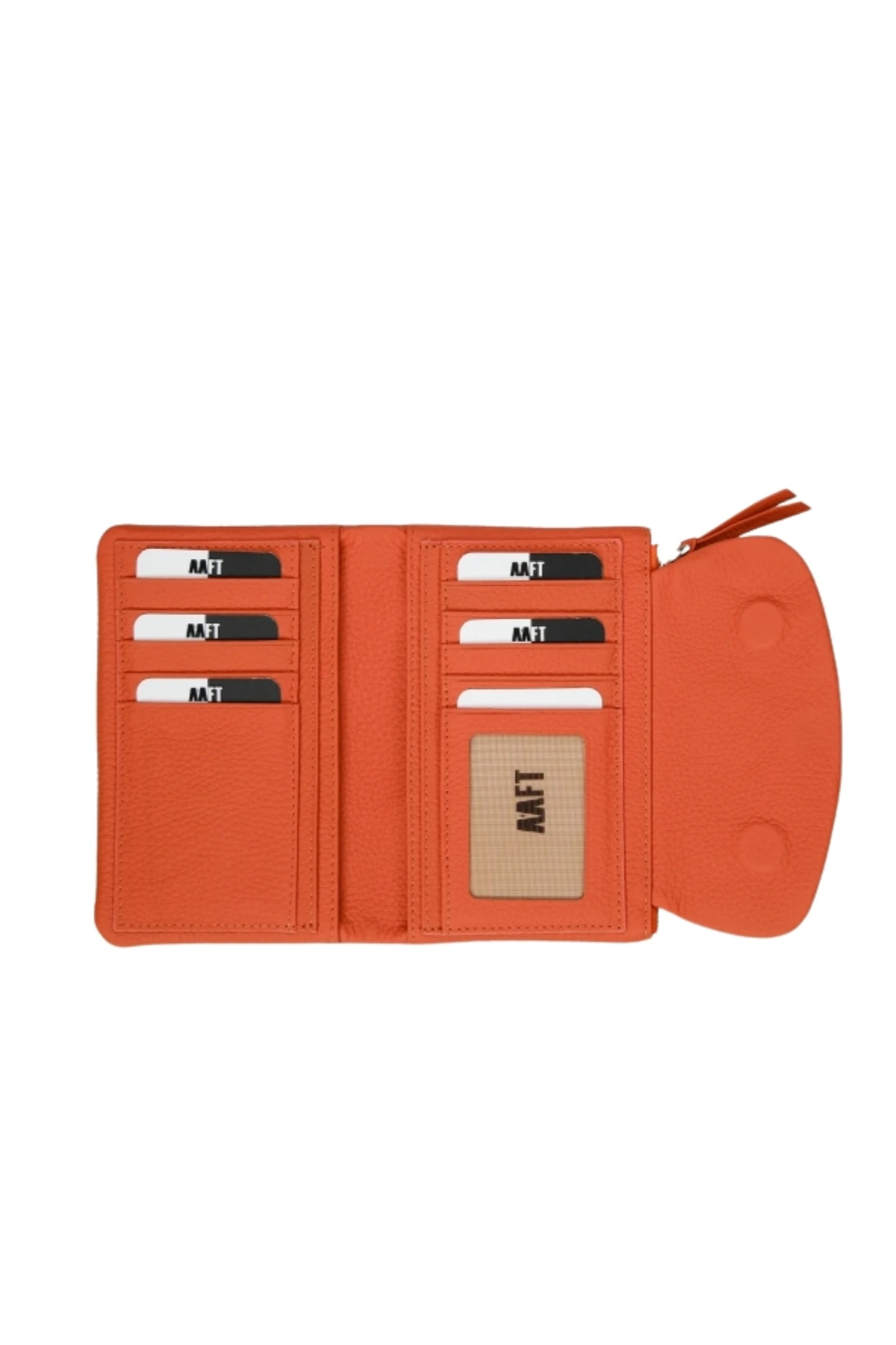 Hakiki Deri Kadın Cüzdan – Manyetik Kapaklı, Fermuarlı, İsim Yazılı, Kişiye Özel | Begonya 3468