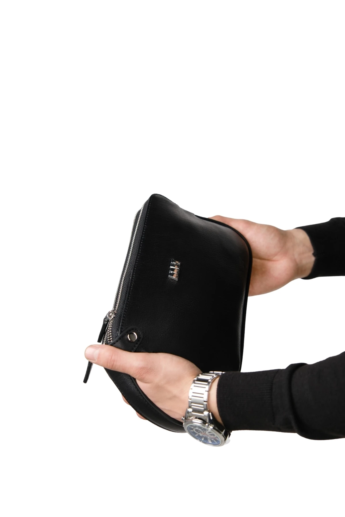 Hakiki Deri Unisex El Çantası – Fermuarlı, Kişiye Özel | Moon Bag 4381