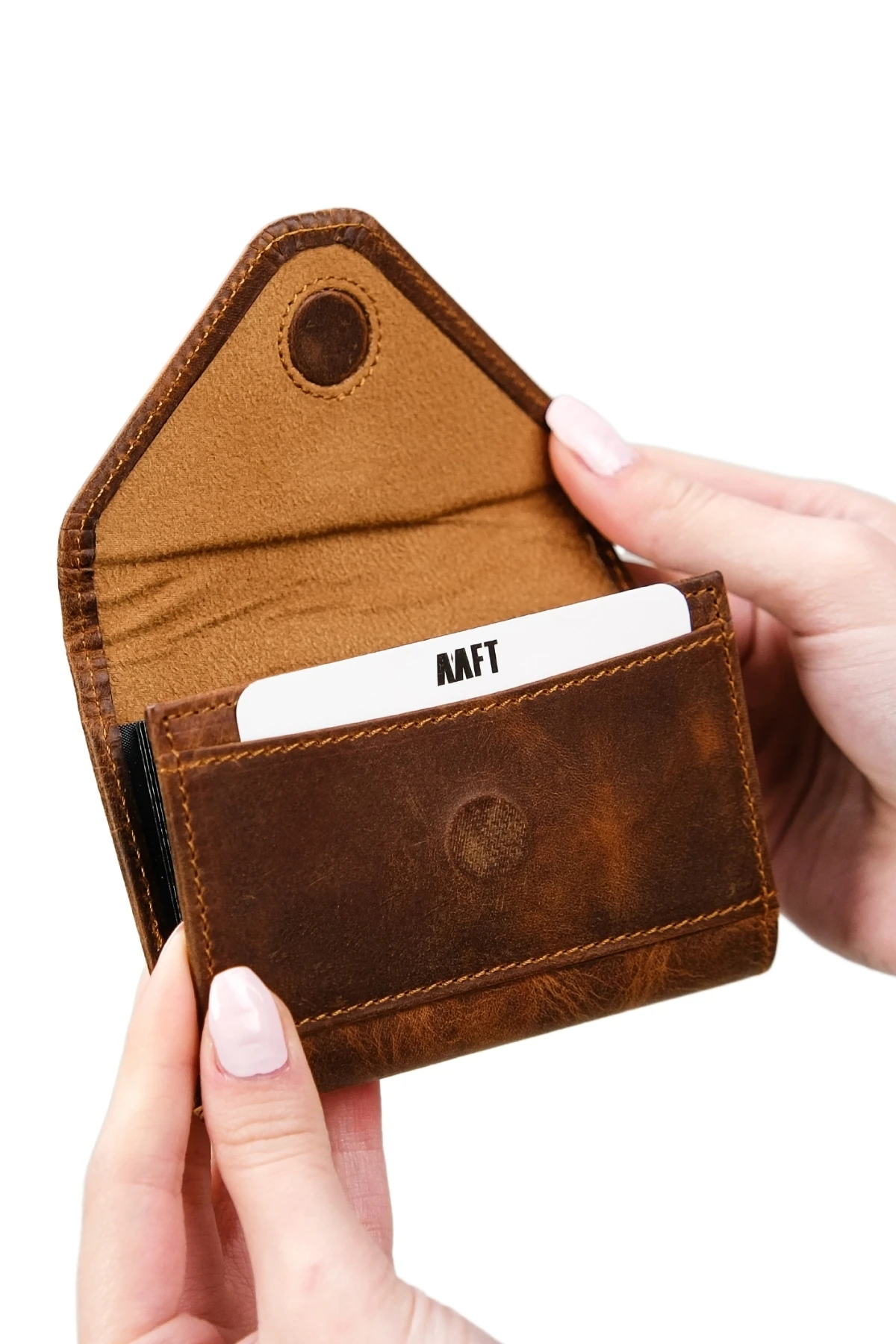 Hakiki Deri Kadın Akordiyon Cüzdan – Mıknatıslı Kapaklı, İsim Yazılı, Kişiye Özel | Mia 2190