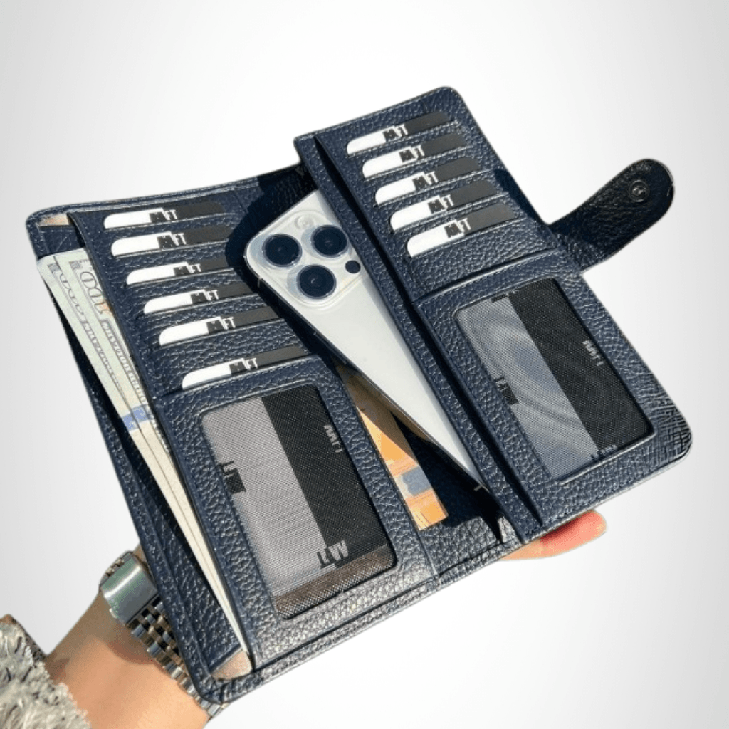 Hakiki Deri Unisex Cüzdan – Telefon Bölmeli, İsim Yazılı, Kişiye Özel | Twist 2323