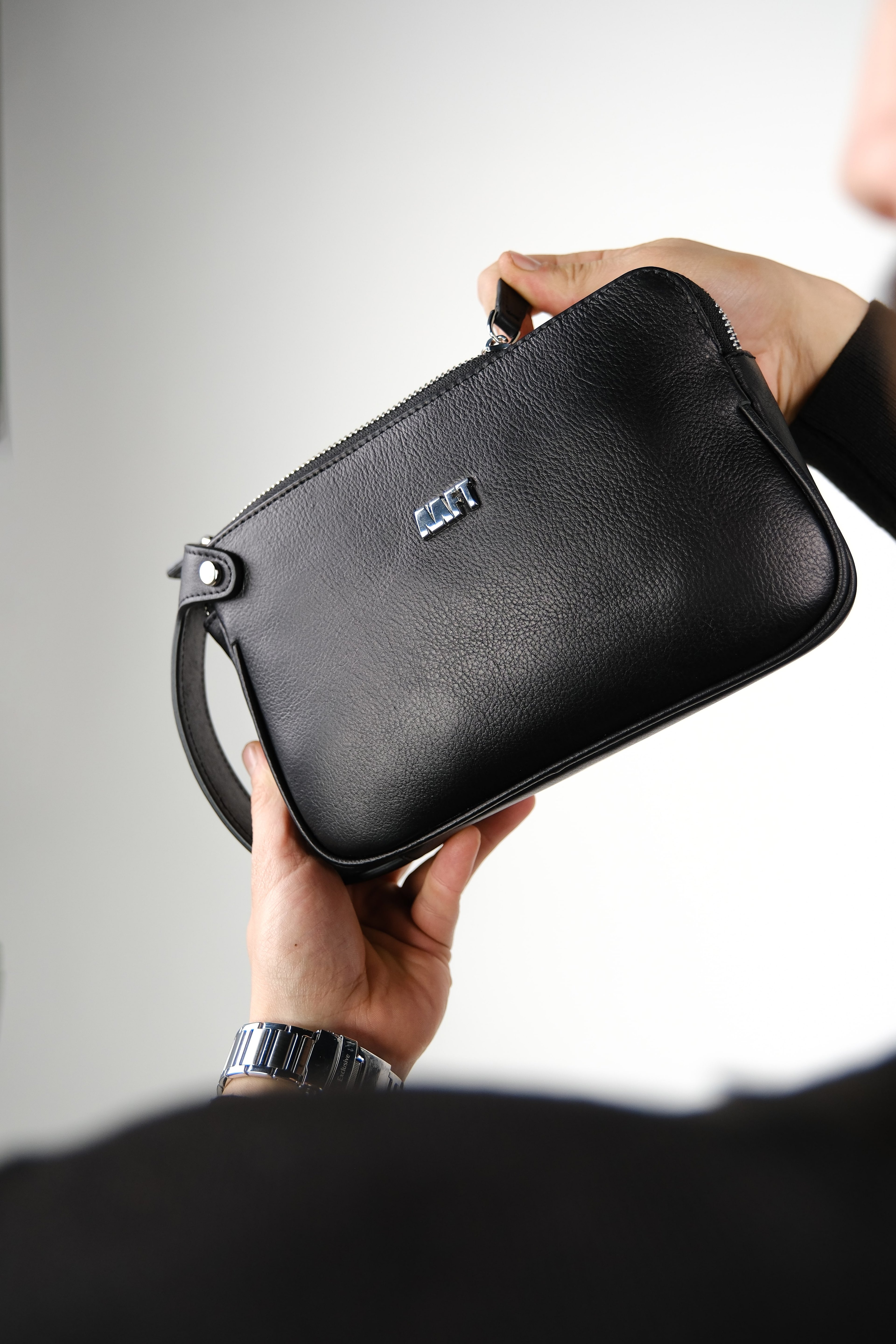 Moon Bag 4381 Hakiki Deri Unisex El Çantası