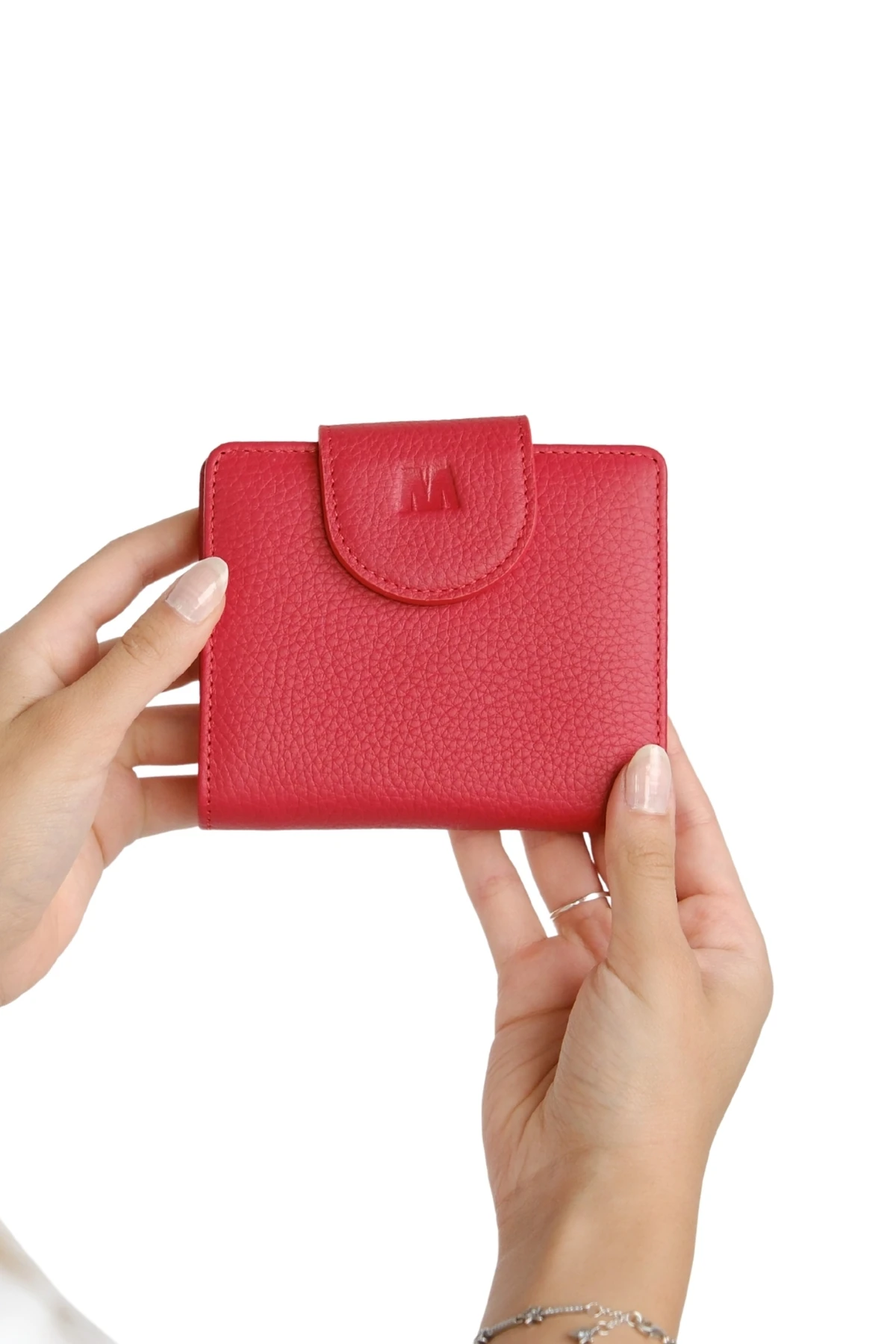 Hakiki Deri Kadın Cüzdan | Mira 1437 - Flother Mat Kırmızı