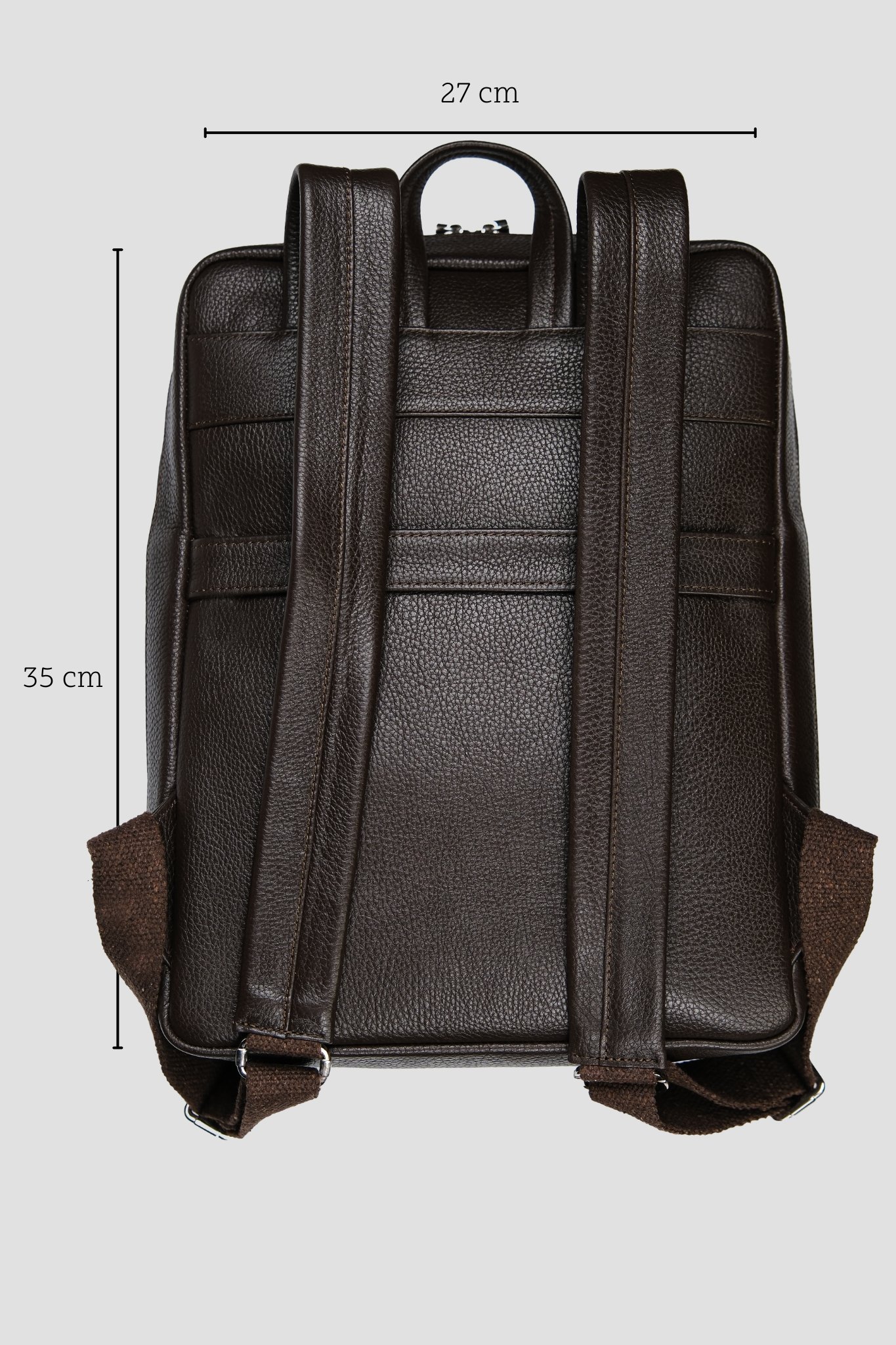 Hakiki Deri Unisex Sırt Çantası – Laptop Bölmeli, Suya Dayanıklı, Çok Gözlü | Roma 1251