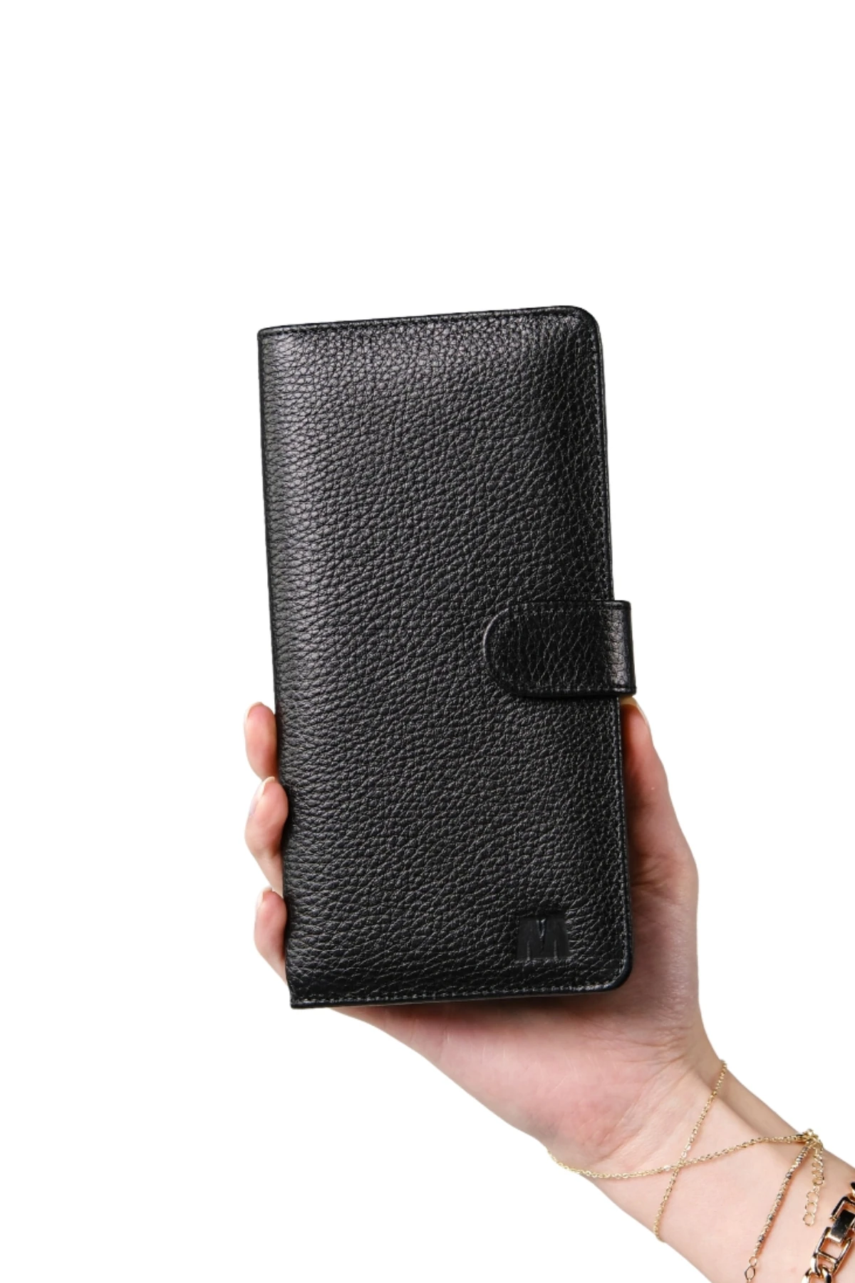 Hakiki Deri Unisex Cüzdan – Telefon Bölmeli, İsim Yazılı, Kişiye Özel | Twist 2323 - Flother Mah Siyah