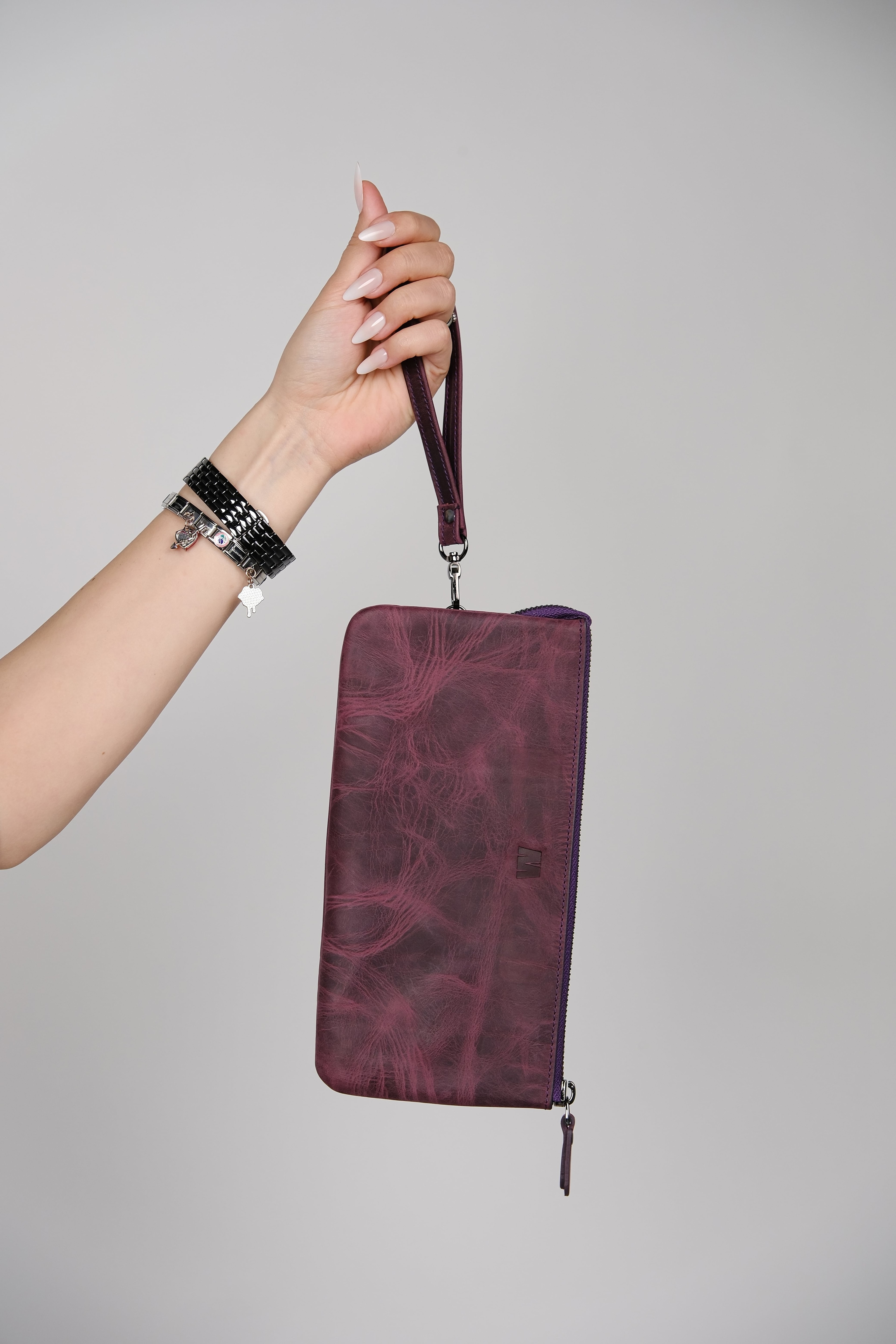 Hakiki Deri Unisex El Çantası – Fermuarlı, El Tutmalı, Kişiye Özel | Viento 2225