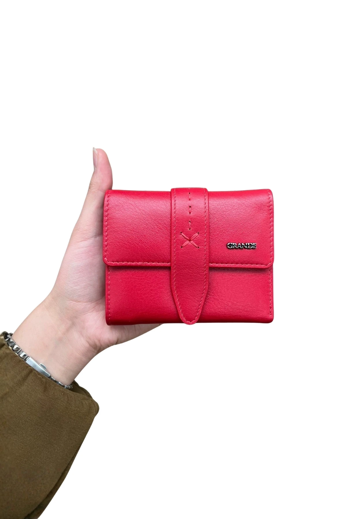 Hakiki Deri Cüzdan – Grande 2633 - Kırmızı