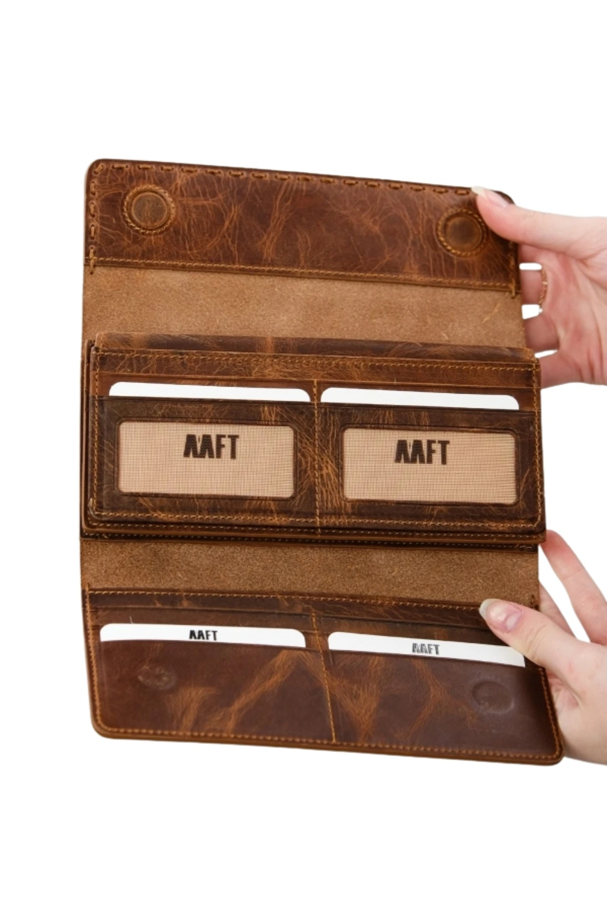 Hakiki Deri El Portföyü Cüzdan – Telefon Bölmeli, Mıknatıslı Kapaklı, Kişiye Özel | Hilton 8926