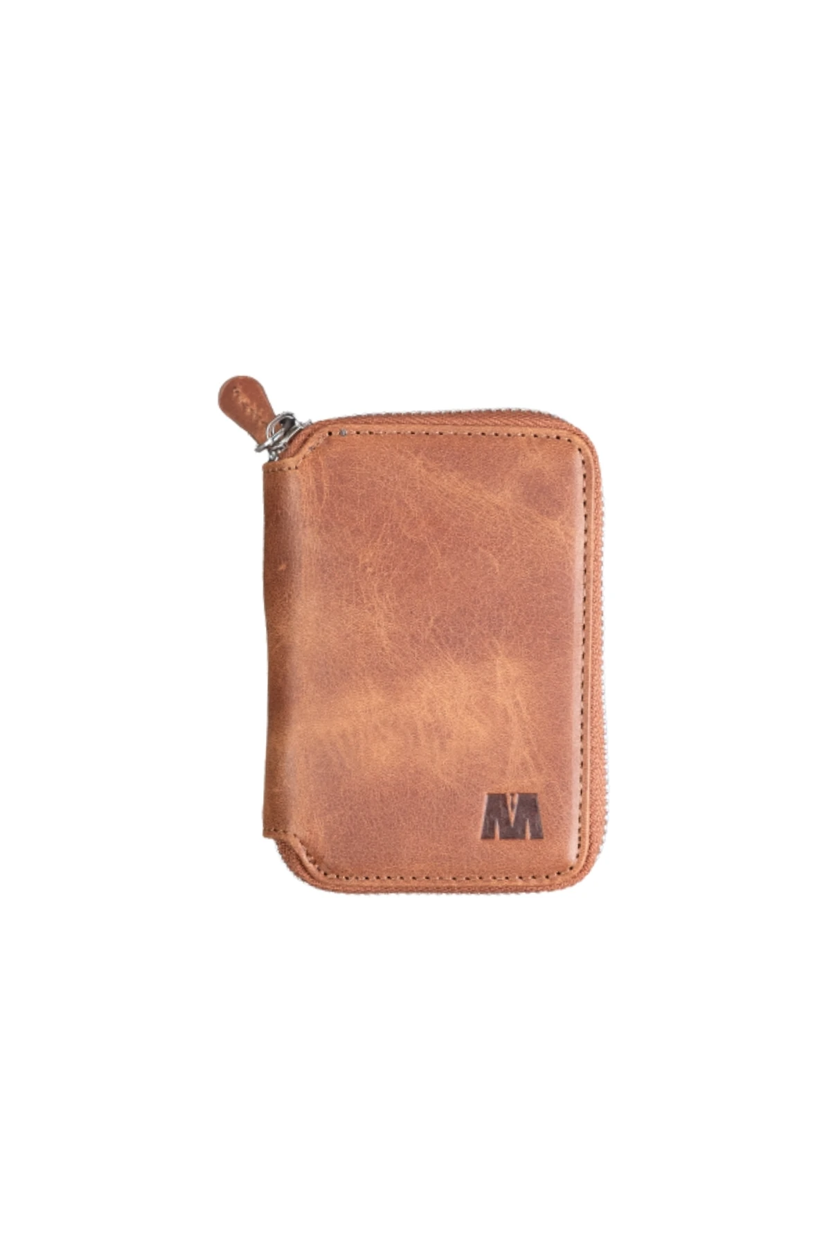 Hakiki Deri Unisex Fermuarlı Cüzdan | Lotus 1616 - Tiguan Taba