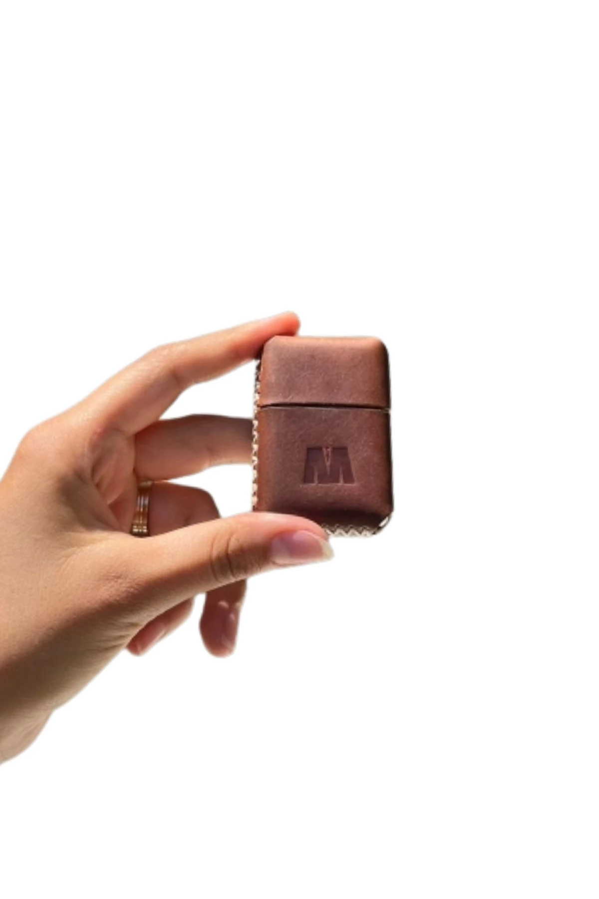 Deri Kılıflı Zippo Model Çakmak | Çakmak 5685 - Tiguan Taba