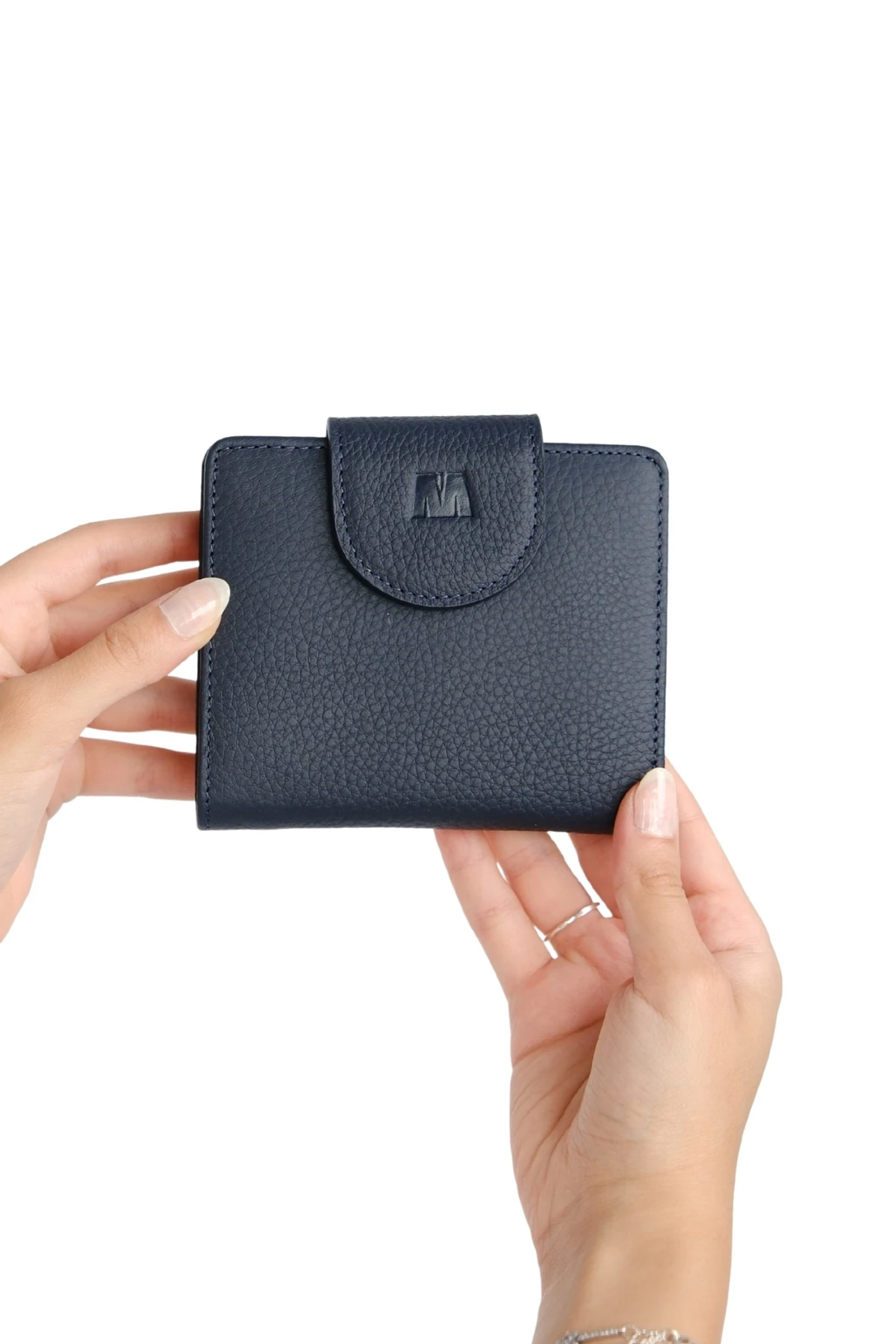 Hakiki Deri Kadın Cüzdan | Mira 1437 - Flother Mat Lacivert