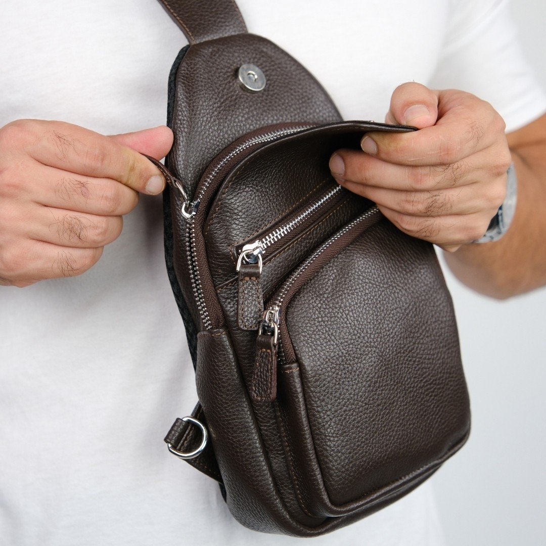 Hakiki Deri Unisex Çapraz Çanta – Kişiye Özel, İsim Baskılı | Baggy 6981