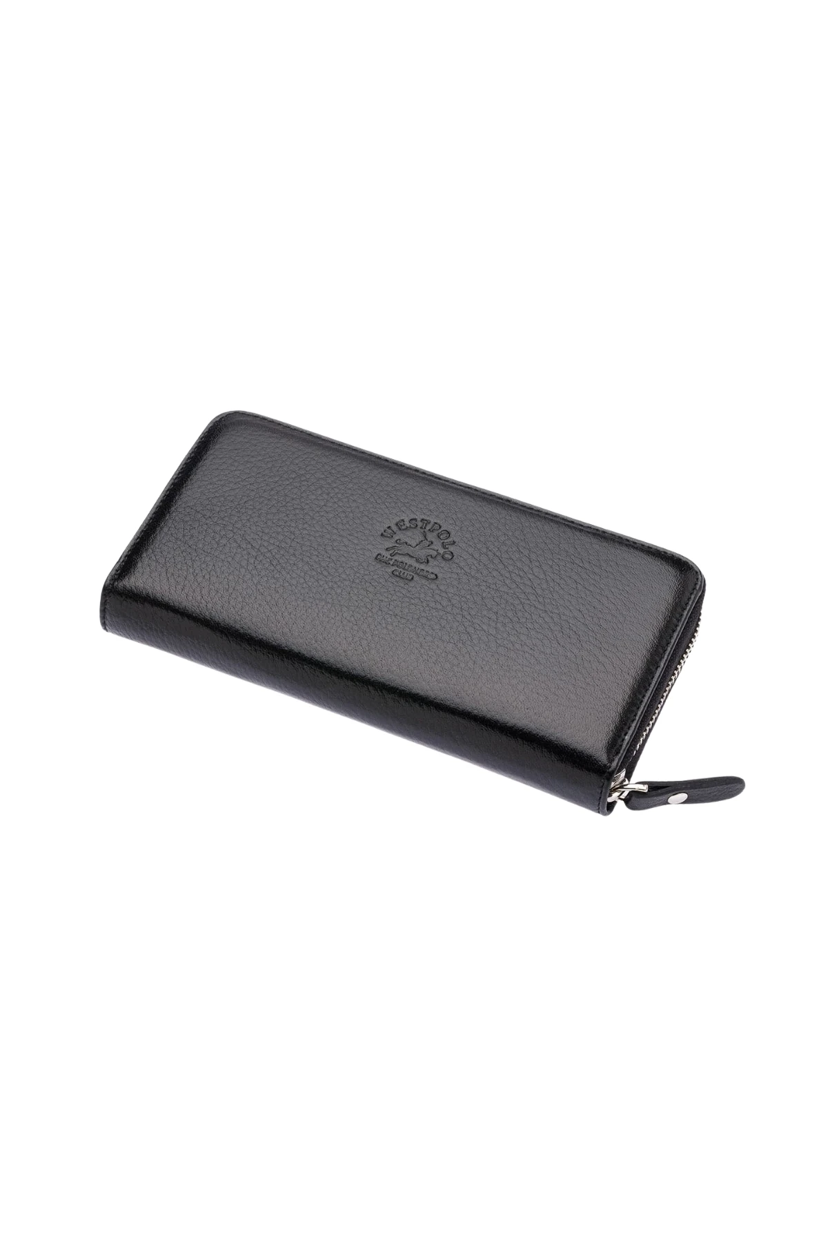 Hakiki Deri Kadın Cüzdan , Fermuarlı, İsim Yazılı, Kişiye Özel | West Polo - 4722 - Mürdüm