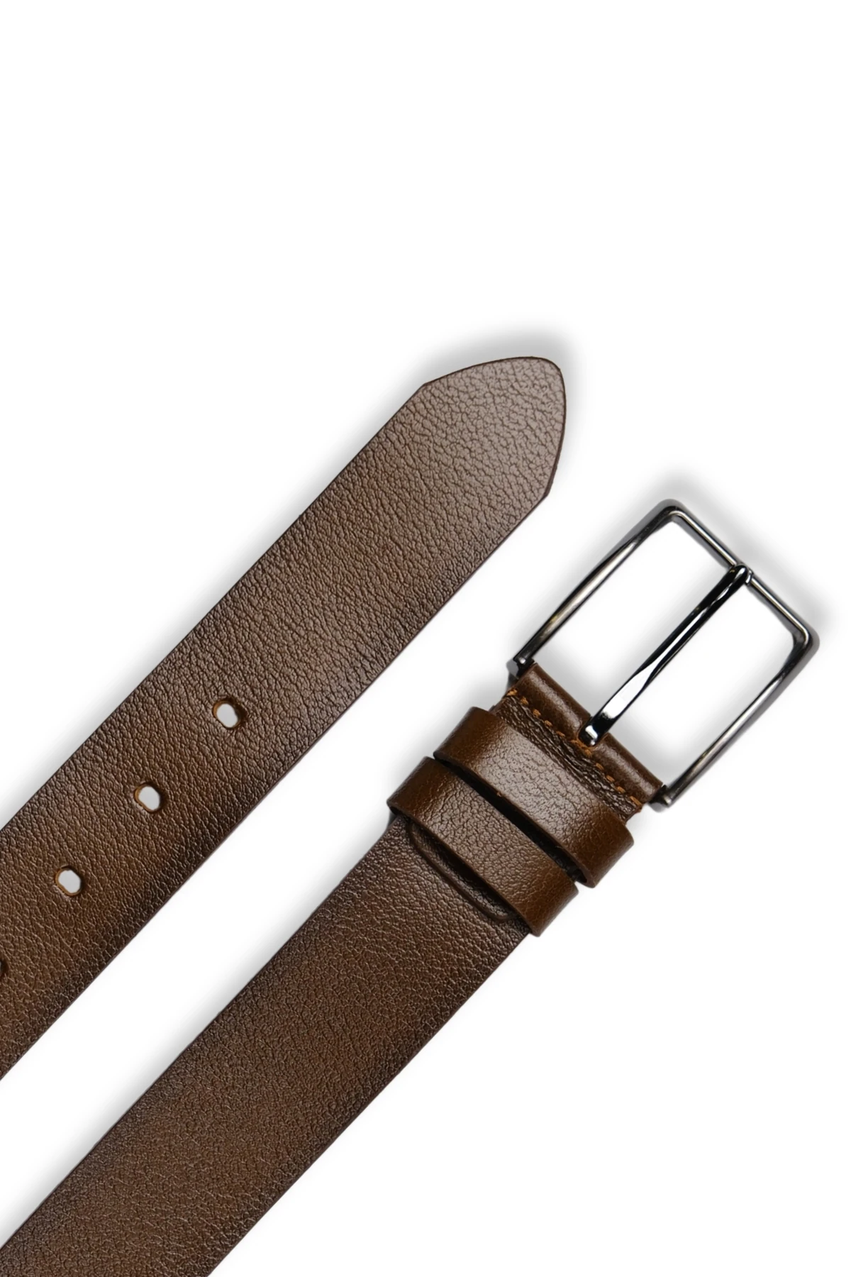 Hakiki Deri Erkek Kemer – Gölge Desen, 4 cm, Kahve | 7687