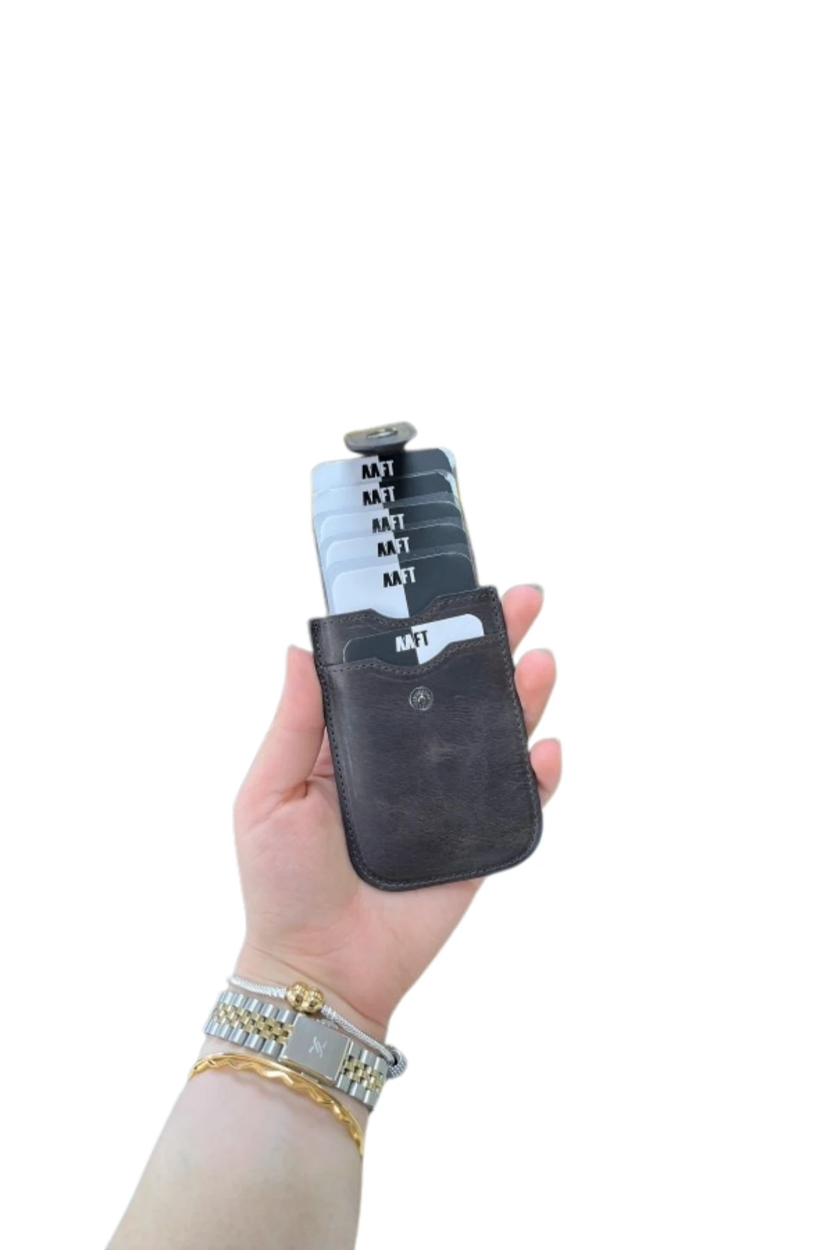 Hakiki Deri Unisex Kartlık – Kompakt, İsim Yazılı, Kişiye Özel | Vest 0776 - Tiguan Antrasit