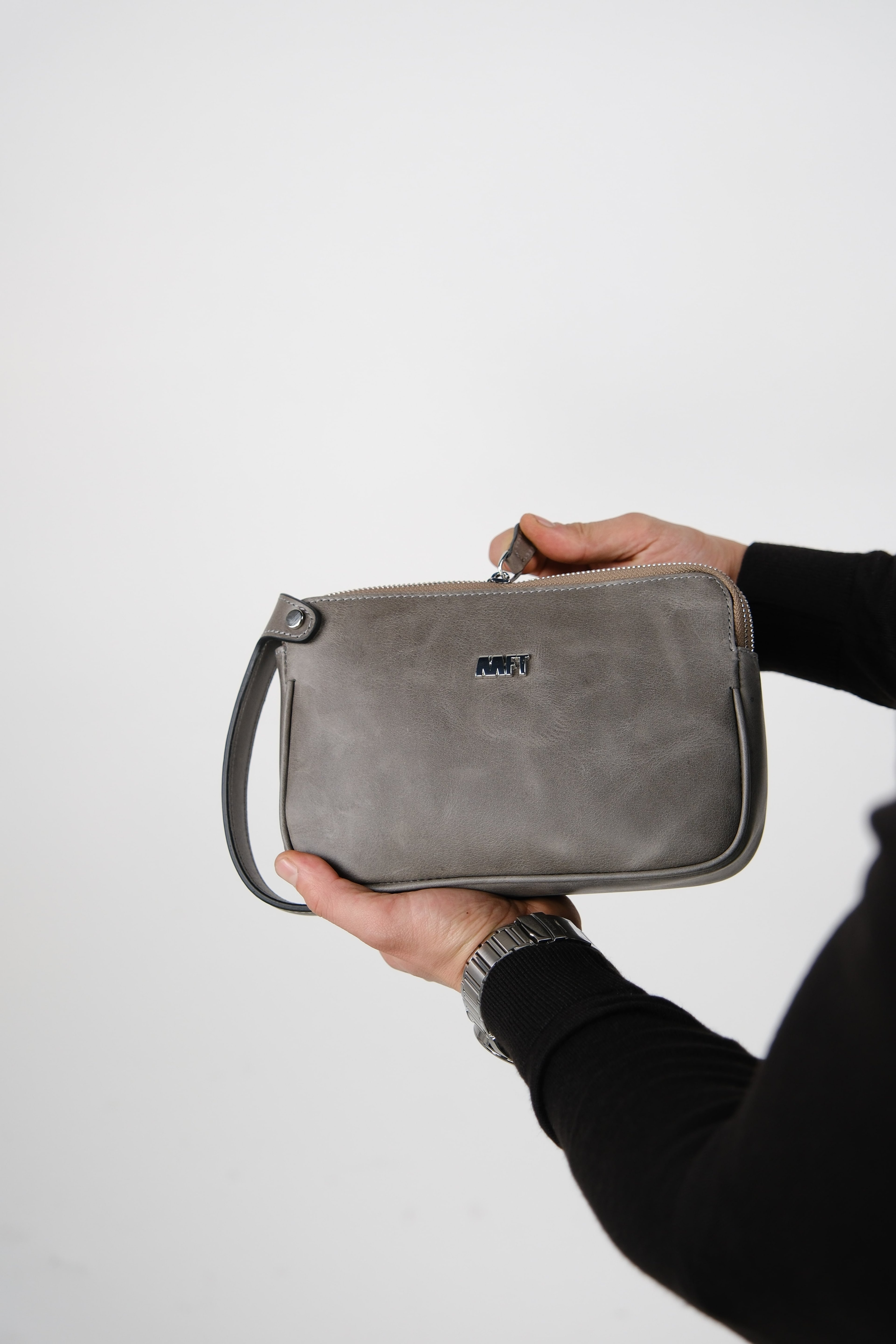 Moon Bag 4381 Hakiki Deri Unisex El Çantası