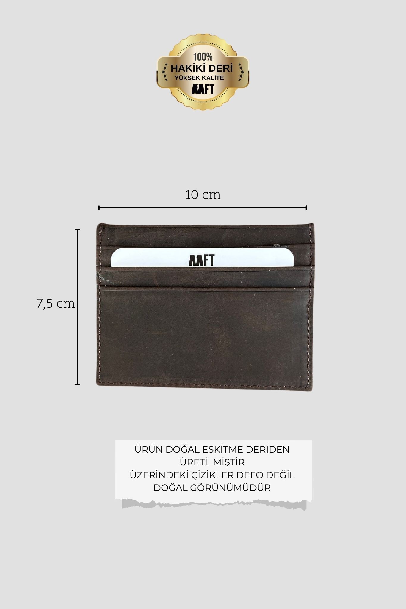 Hakiki Deri Unisex Kartlık – İsim Yazılabilir, Kişiye Özel | Rota 4565 - crazy kahve