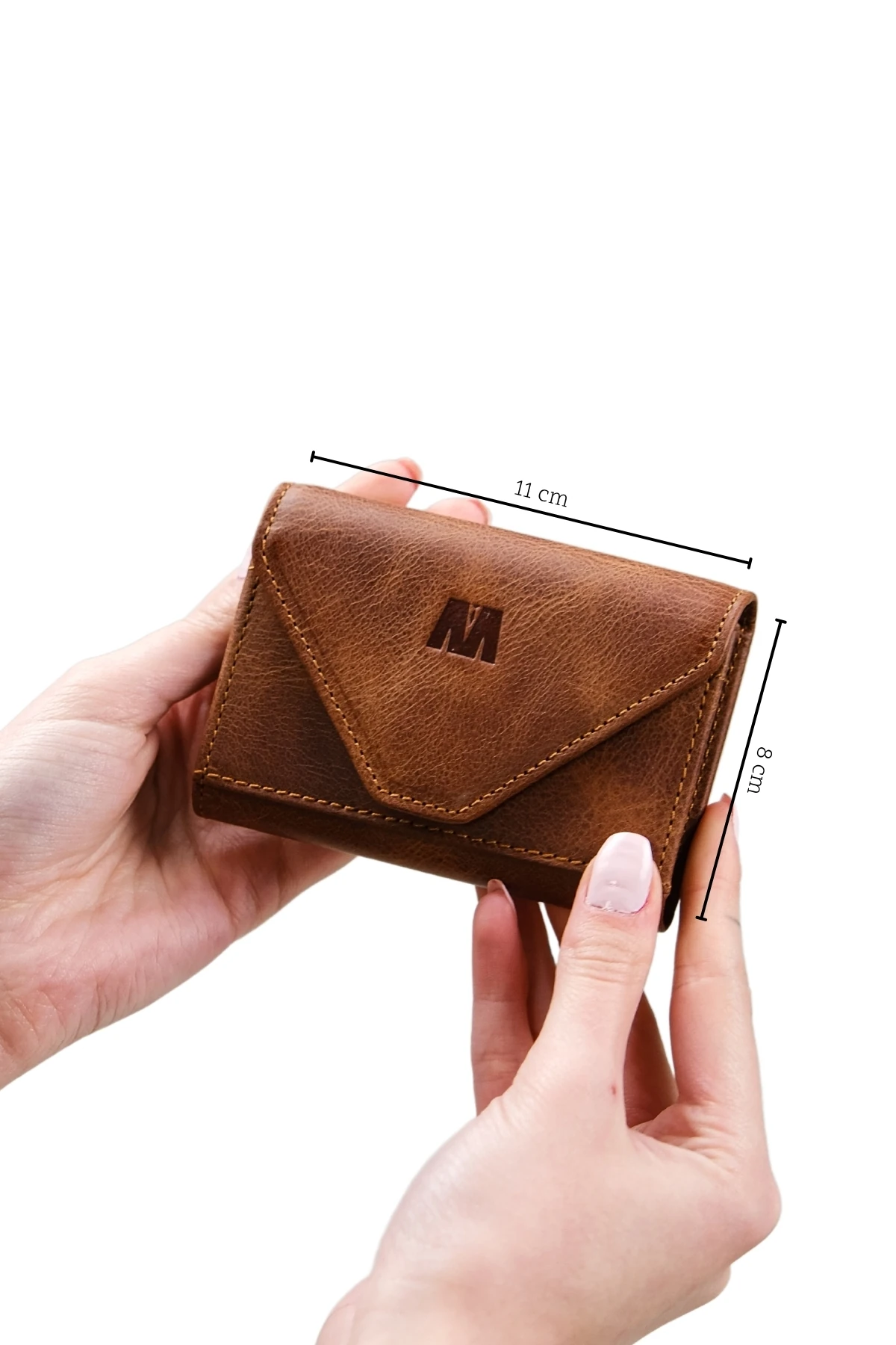 Hakiki Deri Kadın Akordiyon Cüzdan – Mıknatıslı Kapaklı, İsim Yazılı, Kişiye Özel | Mia 2190 - Tiguan Taba