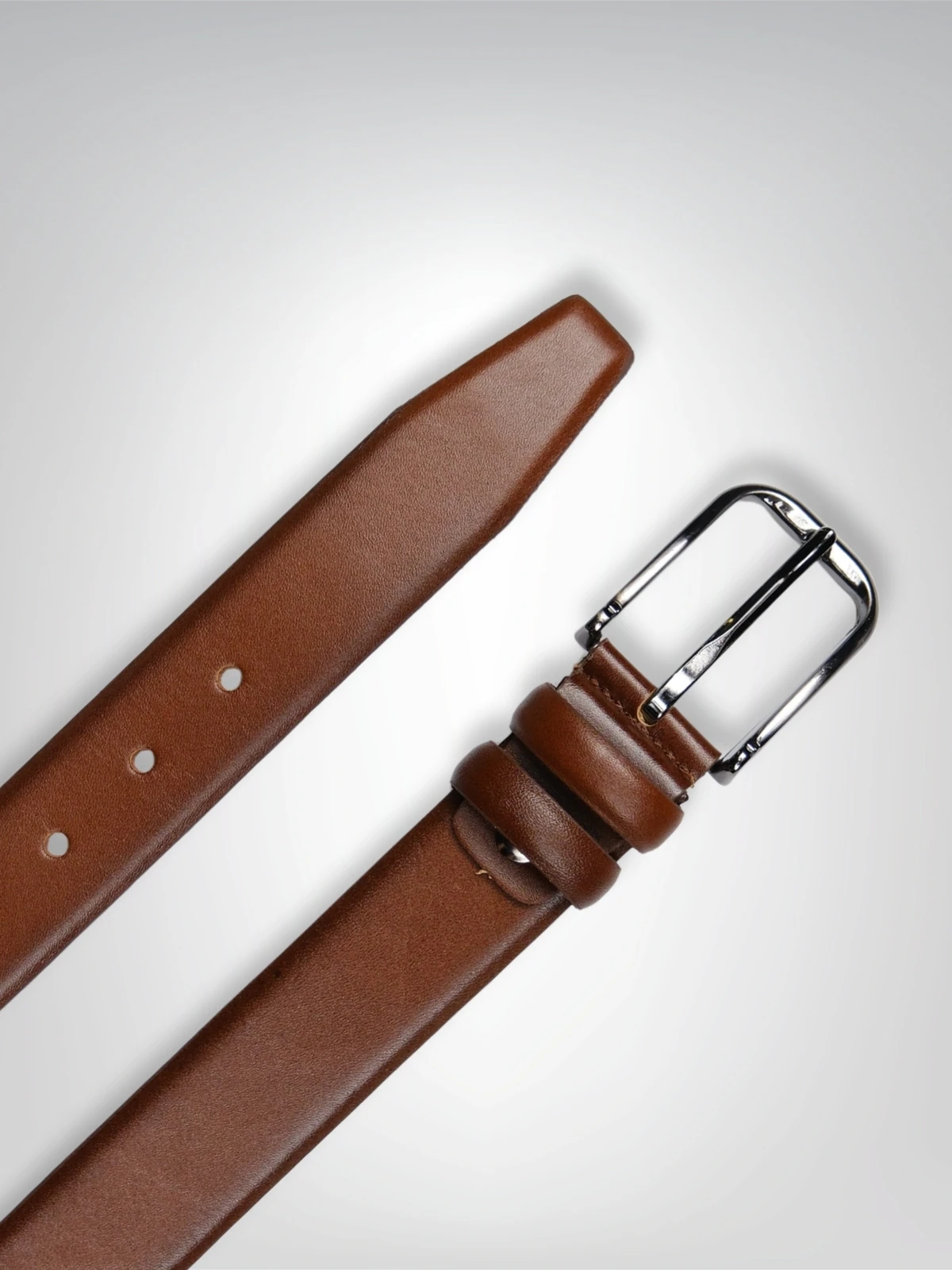 Hakiki Deri Klasik Kemer - 3,5 cm Taba | Napa 7565