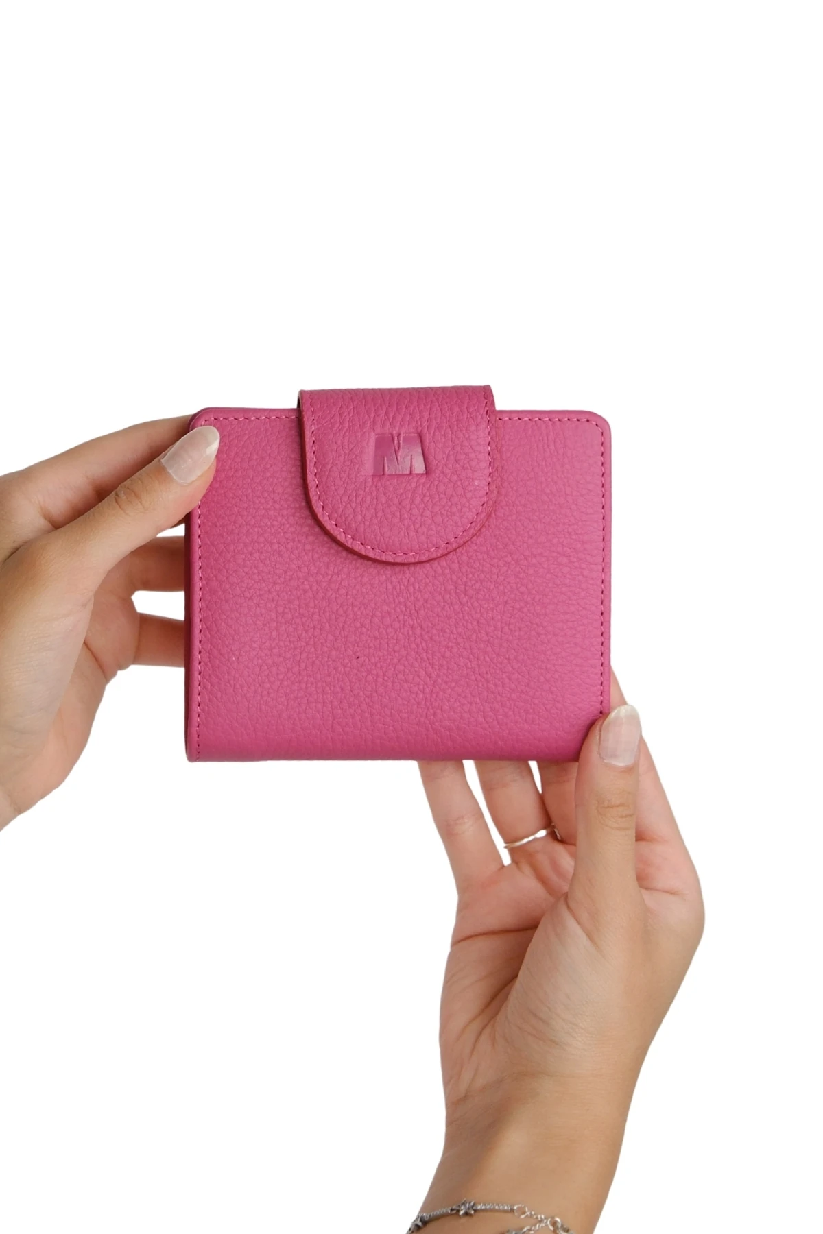 Hakiki Deri Kadın Cüzdan | Mira 1437 - Flother Mat Pembe