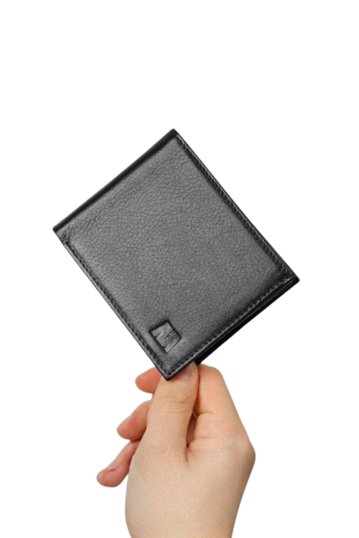 Hakiki Deri Bozuk Paralı Erkek Cüzdan – İsim Yazılı, Kişiye Özel | Bond 7110 - Napa Siyah