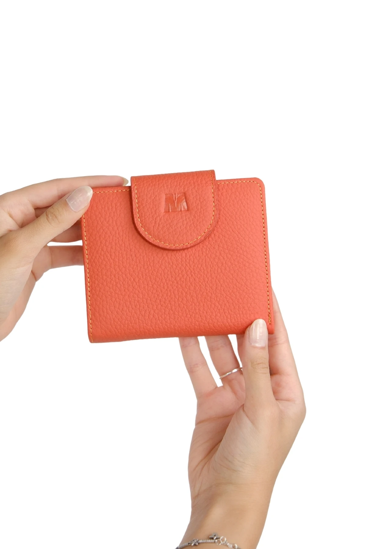 Hakiki Deri Kadın Cüzdan | Mira 1437 - Flother Mat Turuncu