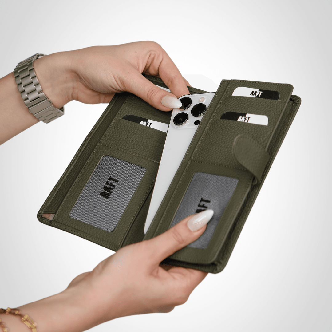 Hakiki Deri Unisex Cüzdan – Telefon Bölmeli, İsim Yazılı, Kişiye Özel | Twist 2323