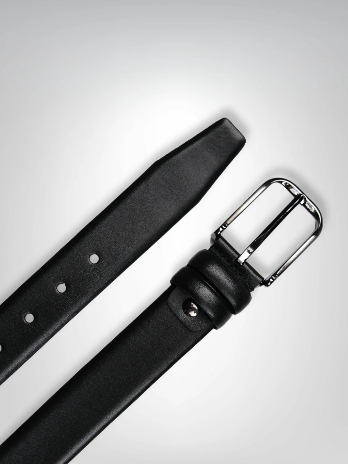 Hakiki Deri Klasik Kemer - 3,5 cm Siyah | Napa 7565