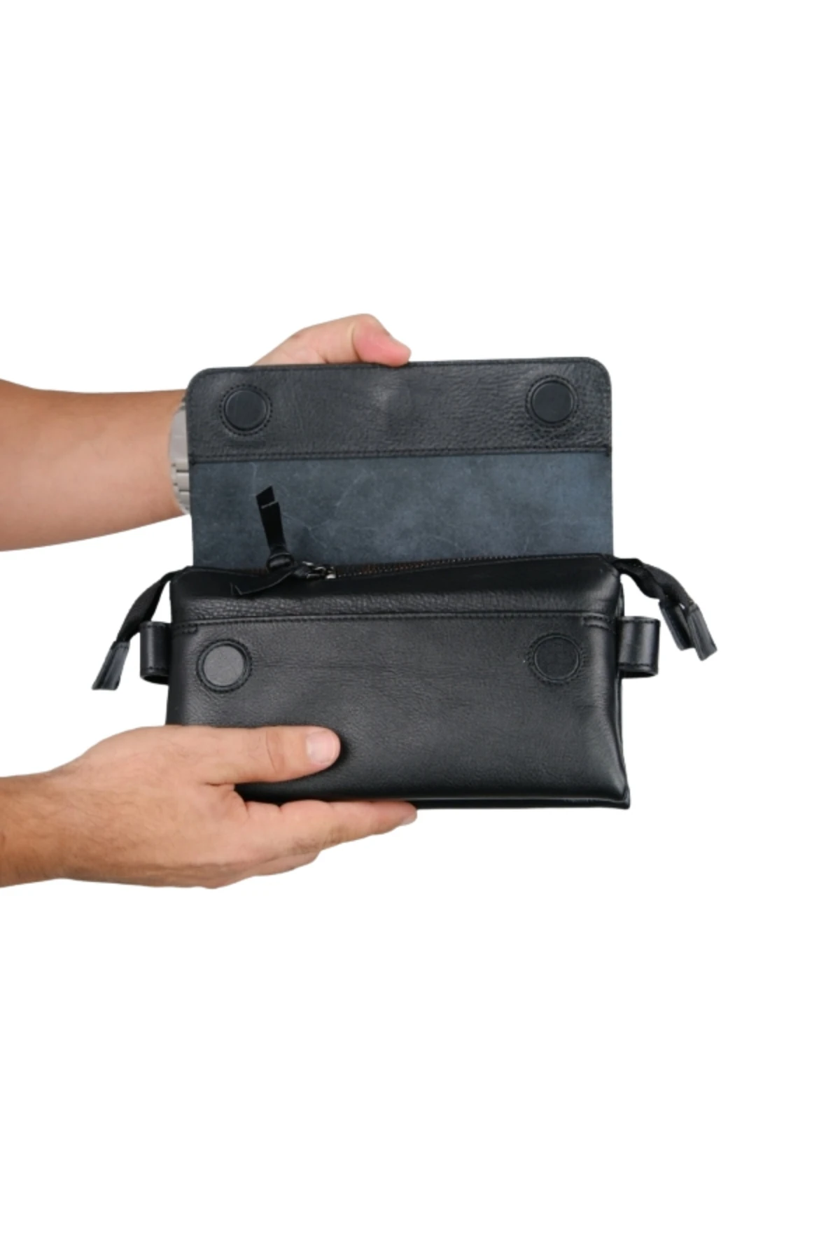 Hakiki Deri Unisex El Çantası – Bilek Tutma Kayışı, İsim Yazılı, Kişiye Özel | Boliva 9874